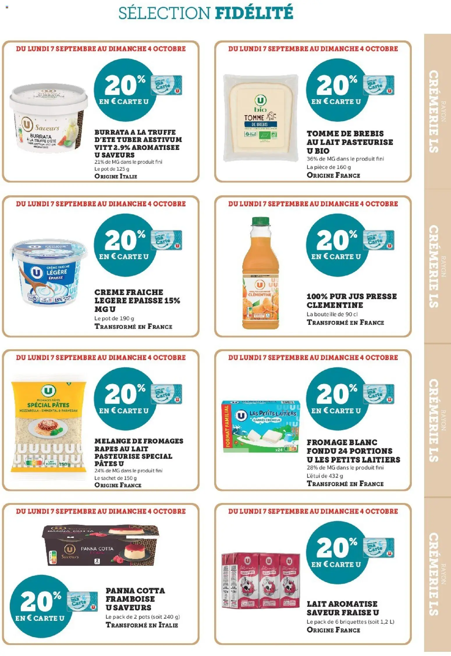 {H1} | Page: 5 | Produits: Clémentine, Fraise, Parmesan, Pâtes