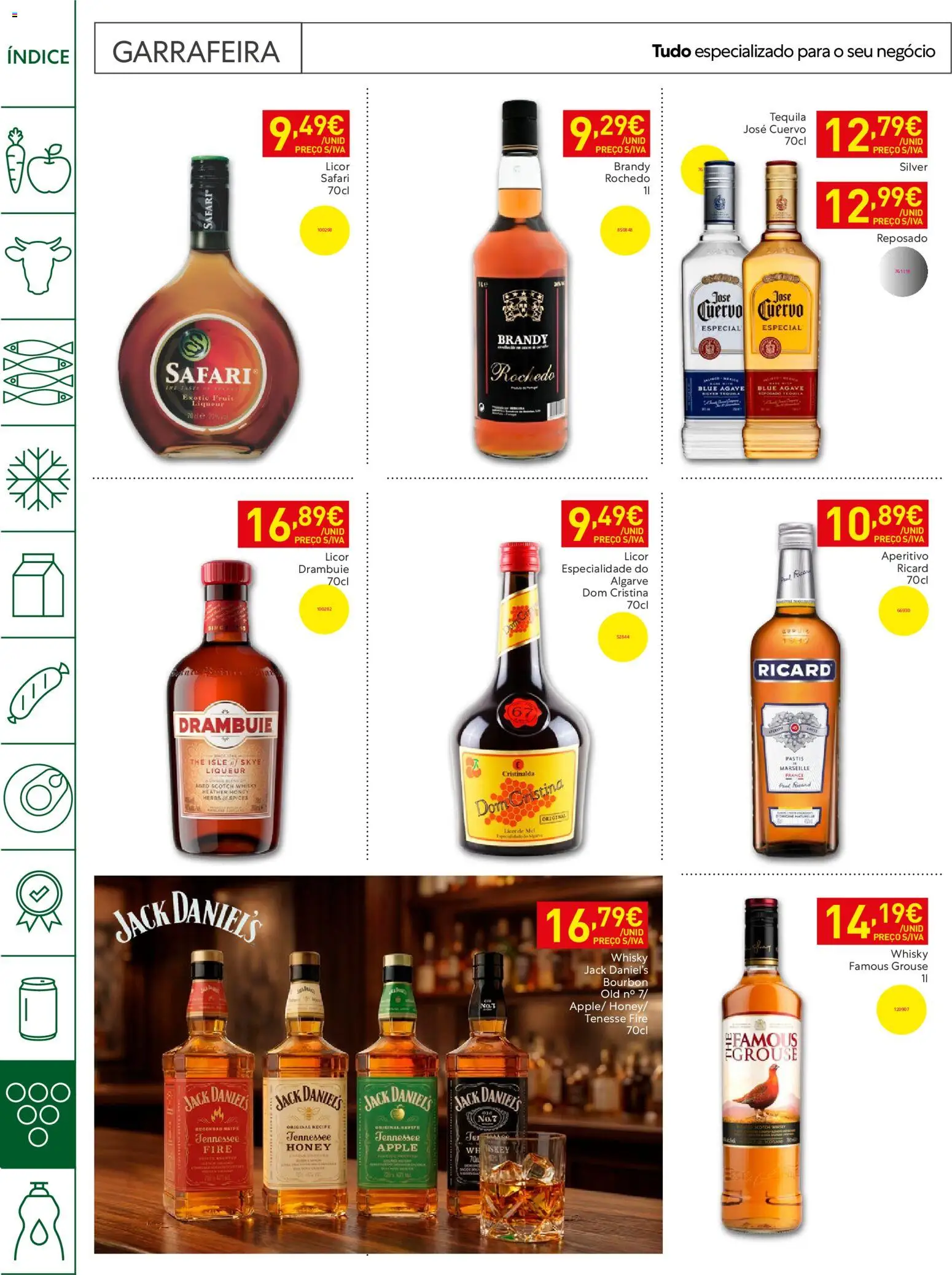 Recheio Horeca │ válido de 30/06/2026 | Página: 28 | Produtos: Whisky, Licor, Tequila, Mel