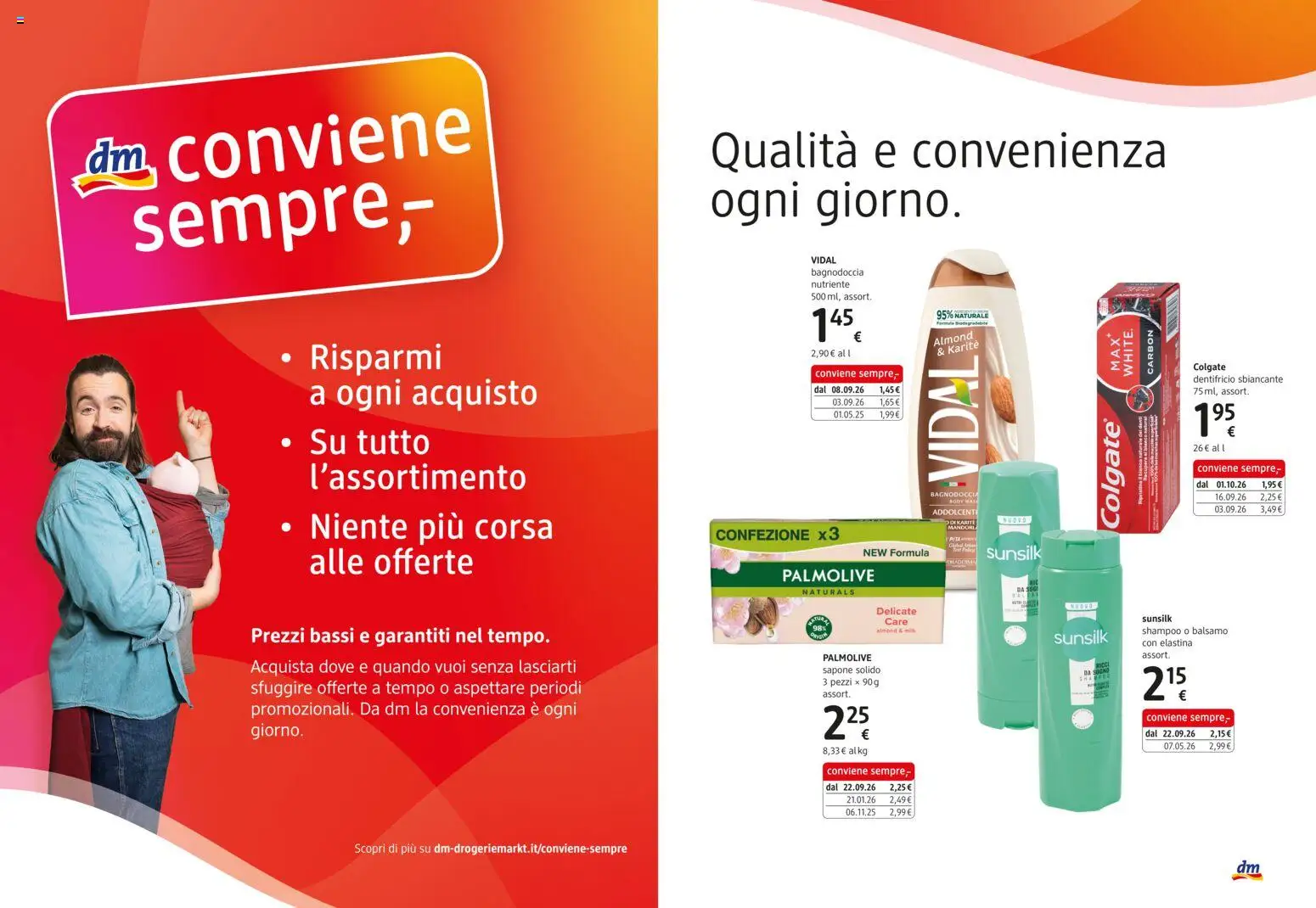 Volantino dm drogerie markt del 01/10/2026 | Pagina: 2 | Prodotti: Shampoo, Balsamo, Sapone, Dentifricio