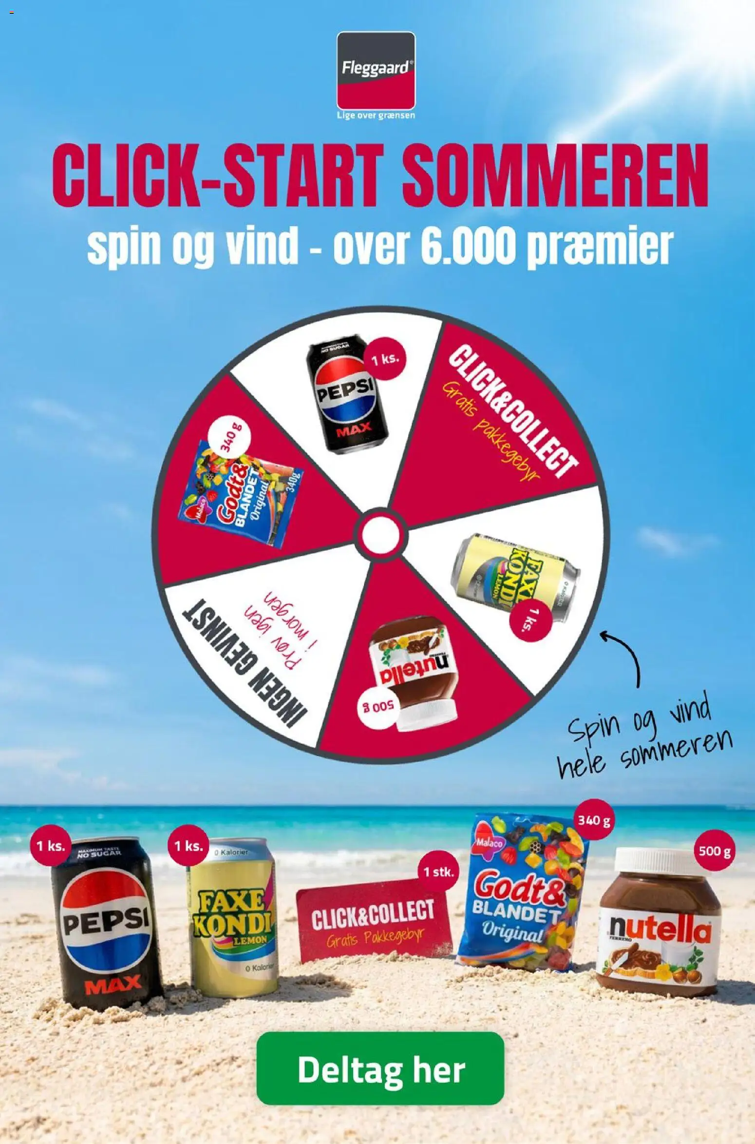 Fleggaard tilbudsavis – gyldig fra 24/06/2026 | Side: 36 | Produkter: Faxe Kondi, Nutella, Pepsi