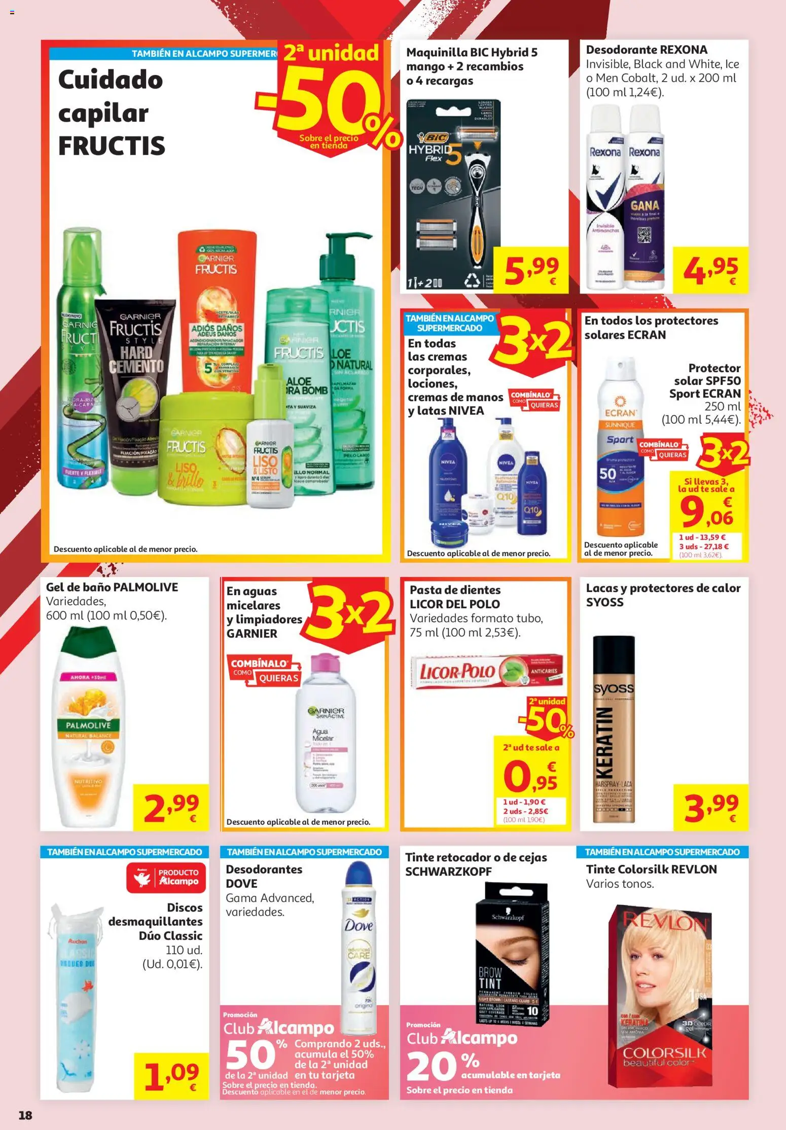 Alcampo -  HP Unico │ válido desde el 16.06.2026 | Página: 18 | Productos: Desodorante, Gel de baño, Té, Ρούτερ