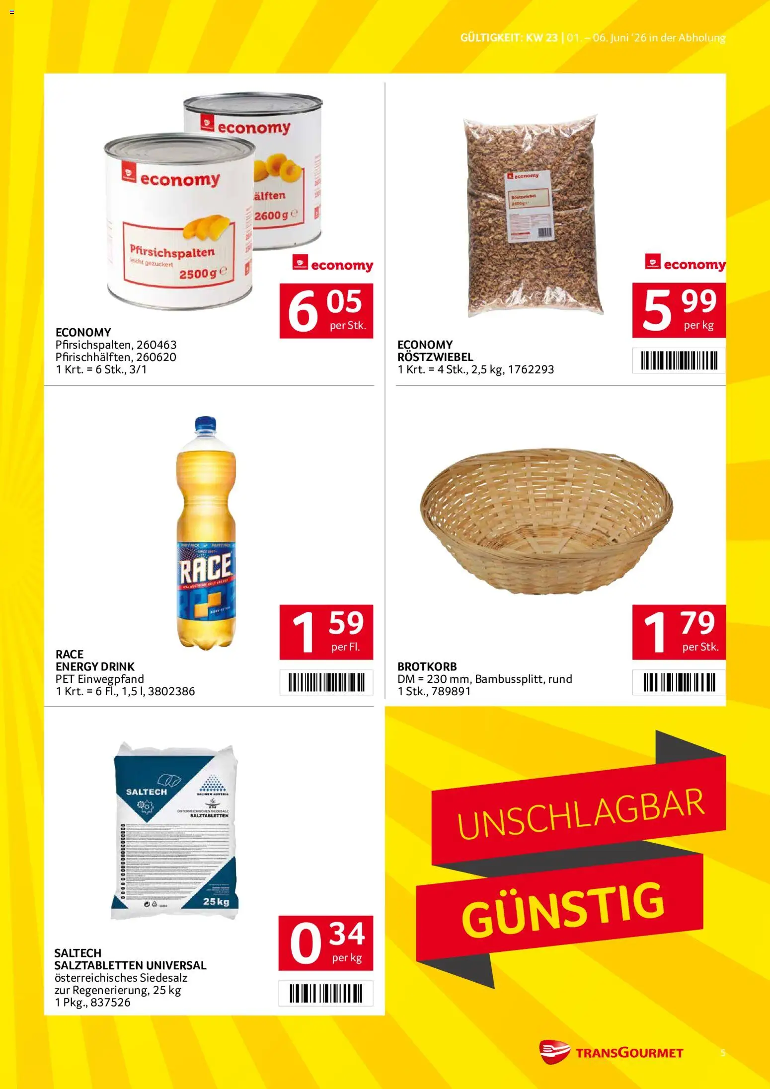 Transgourmet Flugblatt gültig ab 01.06.2026 | Seite: 5