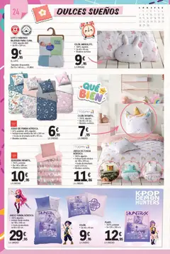 Vista previa E.Leclerc Miranda de Ebro válido desde el 10/08/2026 | Página: 24 | Productos: Edredón, Algodón, Almohada, Cojín