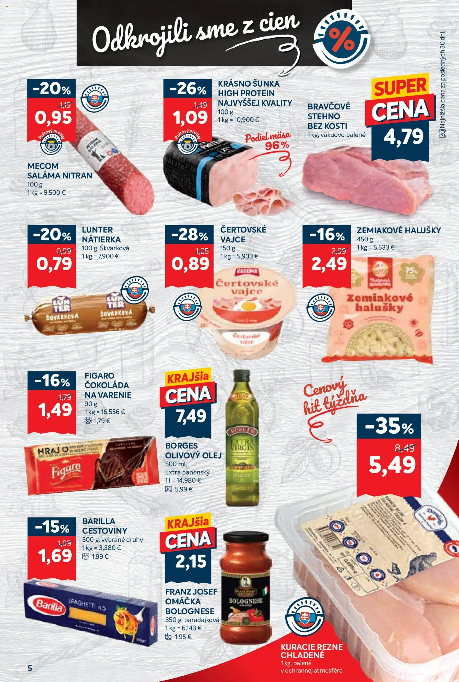 Nové Kraj akcie – leták je platný od 17.09.2026 | Strana: 9 | Produkty: Olej, Šunka, Čokoláda, Omáčka