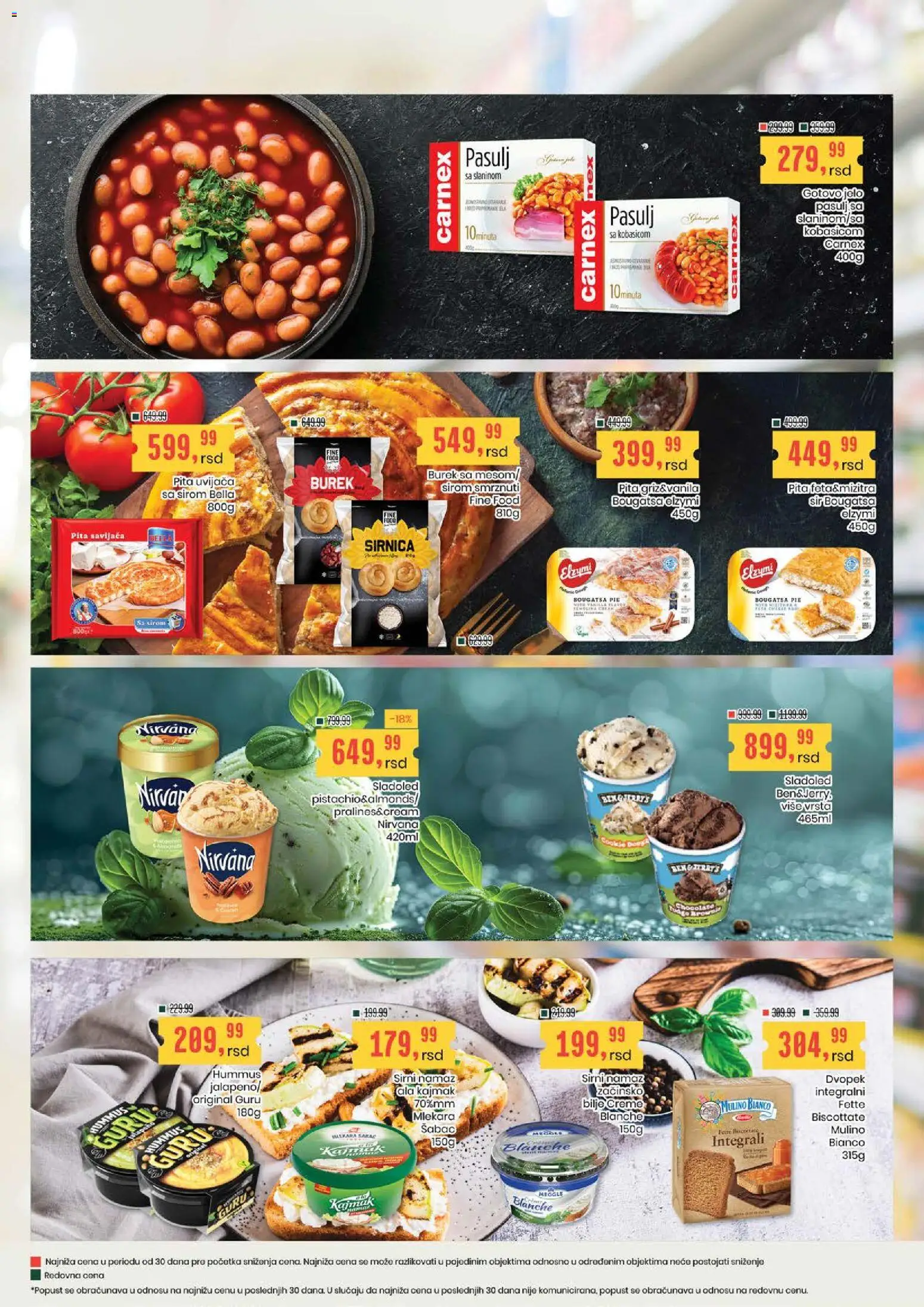 Aroma Market katalog - važi od 20.08.2026 | Strana: 11 | Proizvode: Sladoled, Dvopek, Namaz, Sir