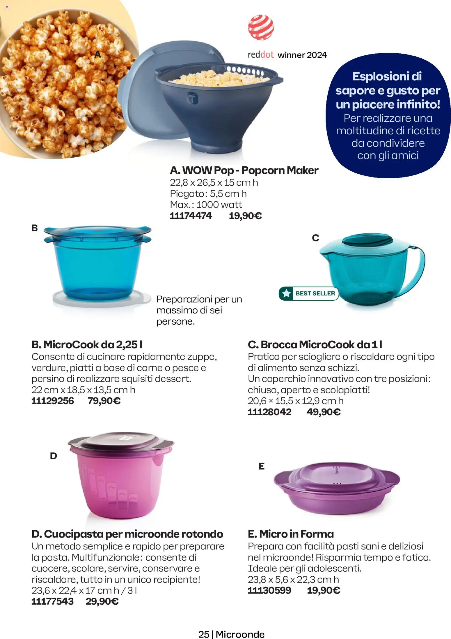 Volantino Tupperware del 01.05.2026 | Pagina: 25 | Prodotti: Microonde, Pesce, Scolapiatti