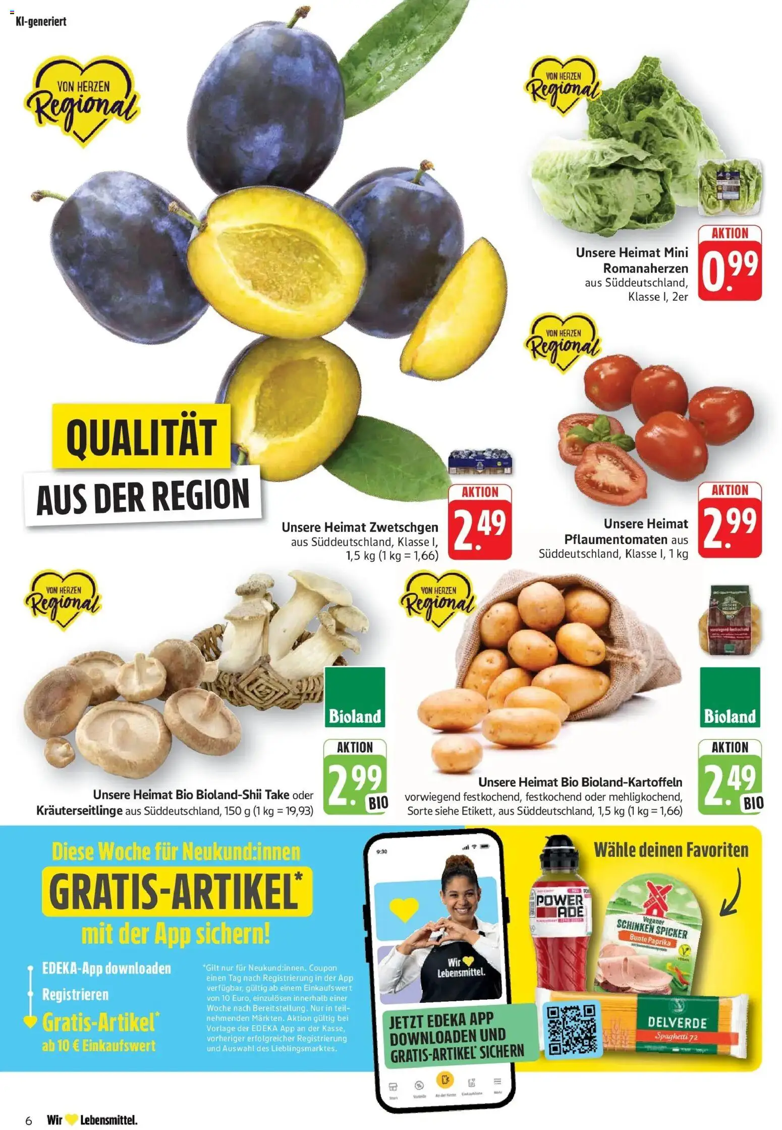 Edeka Prospekt Filderstadt-Bonlanden (ab 17.08.2026) » Angebote Online | Seite: 6 | Produkte: Spaghetti, Zwetschgen, Paprika, Schinken