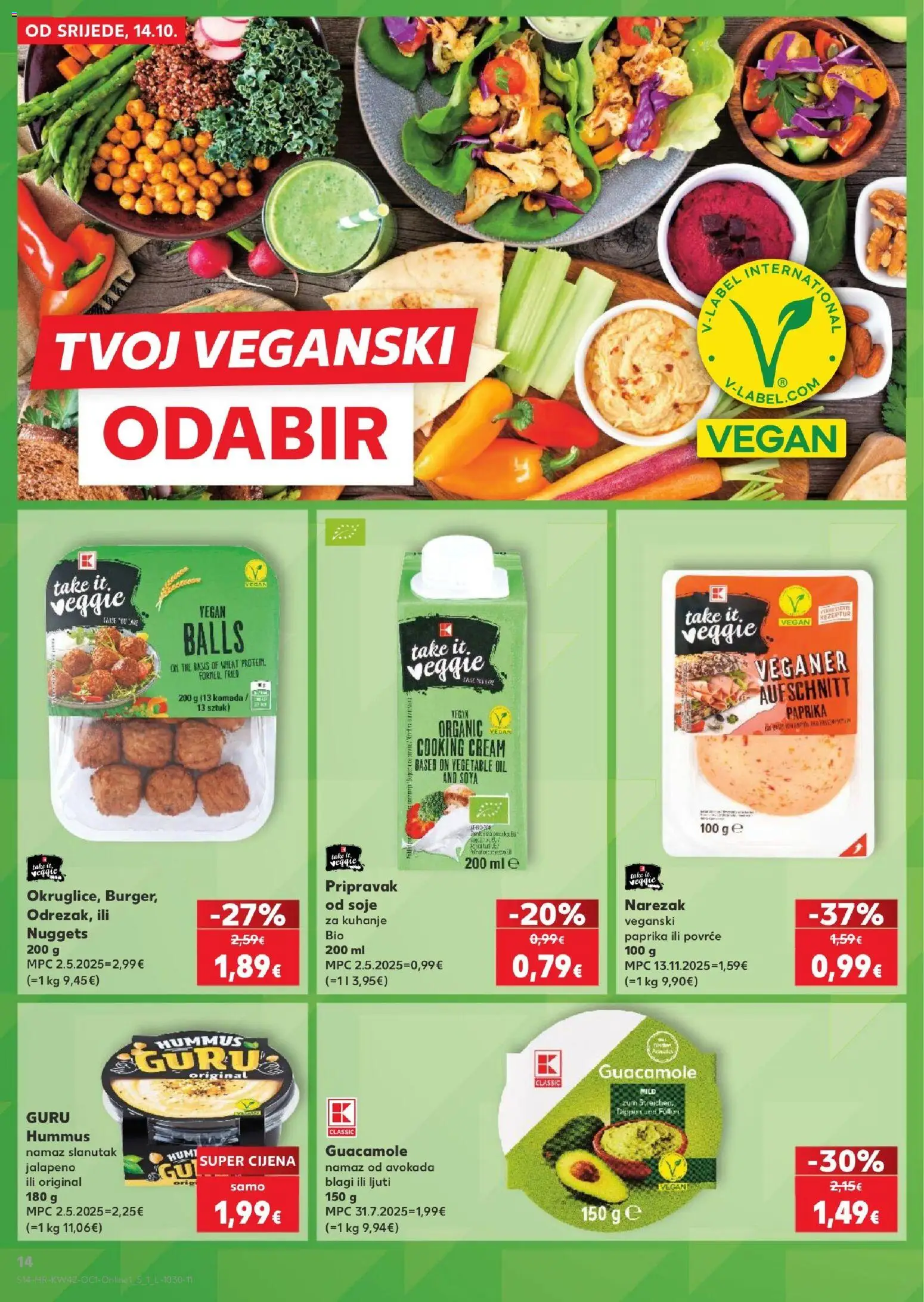 Kaufland HR akciós ujság - amely érvényes a következő dátumtól: 2026.10.14. | Oldal: 14