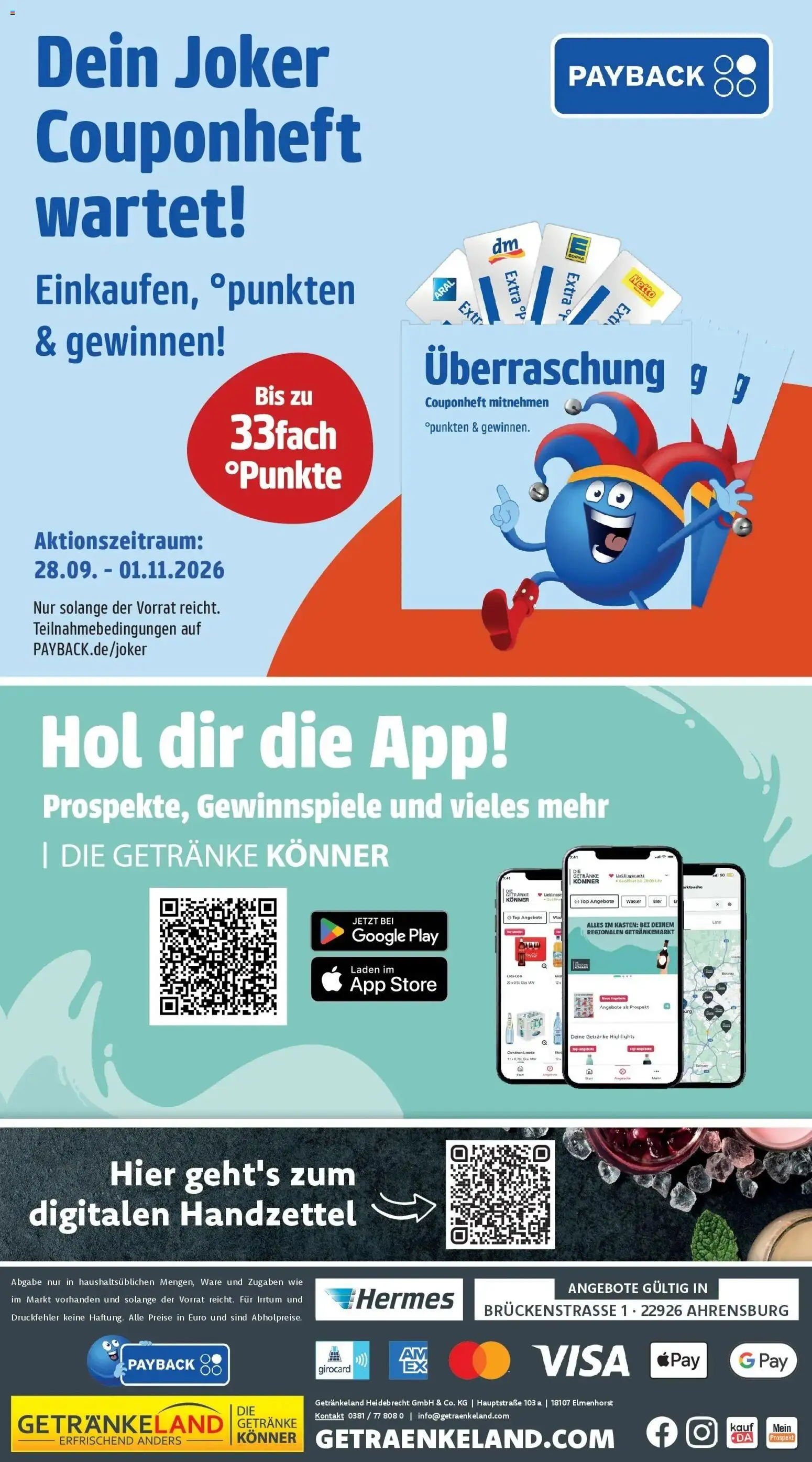 Getränkeland Prospekt Ahrensburg (ab 28.09.2026) zum Blättern | Seite: 8 | Produkte: Top, Gin, Uhr