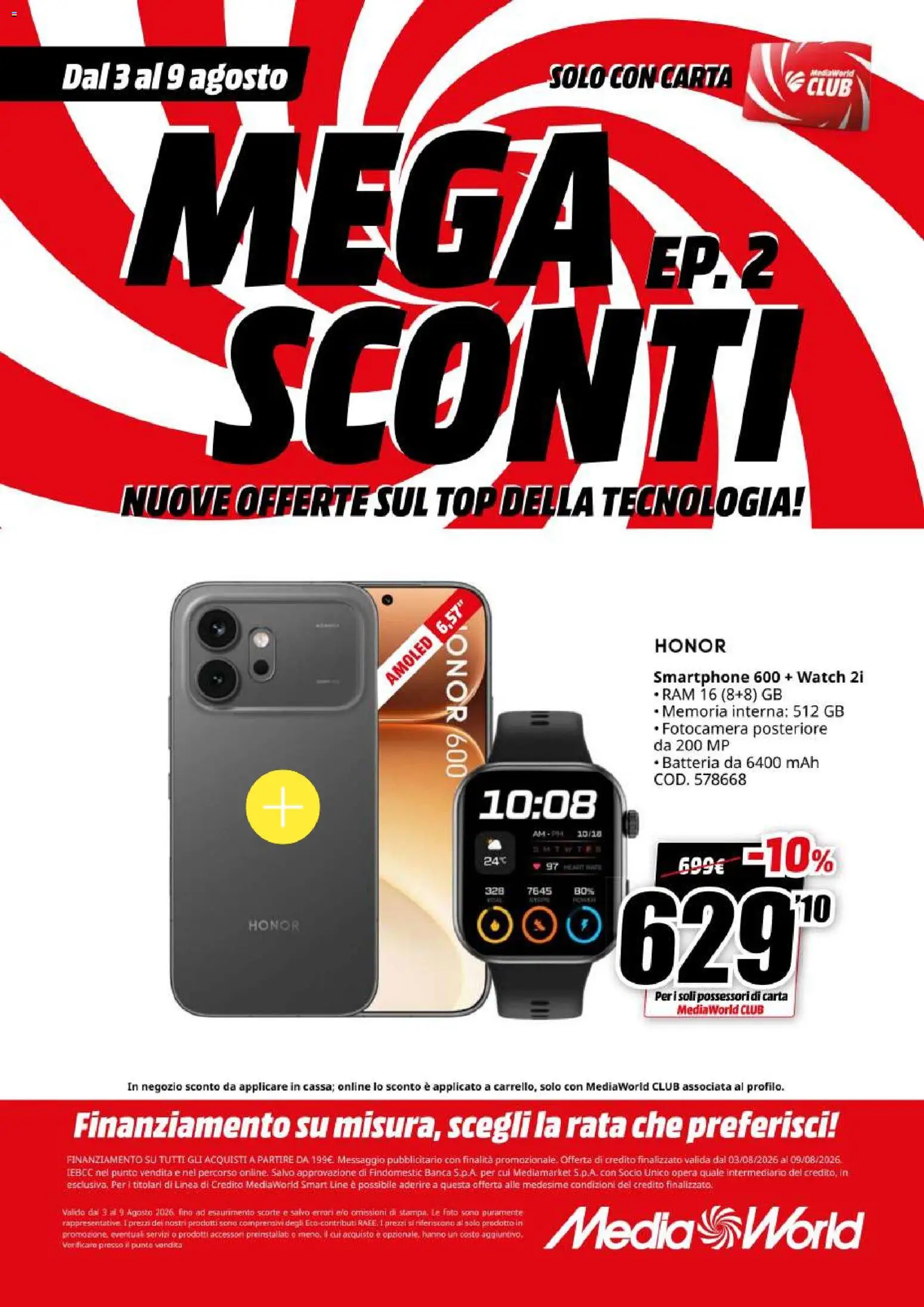Volantino Media World del 03/08/2026 | Pagina: 2
