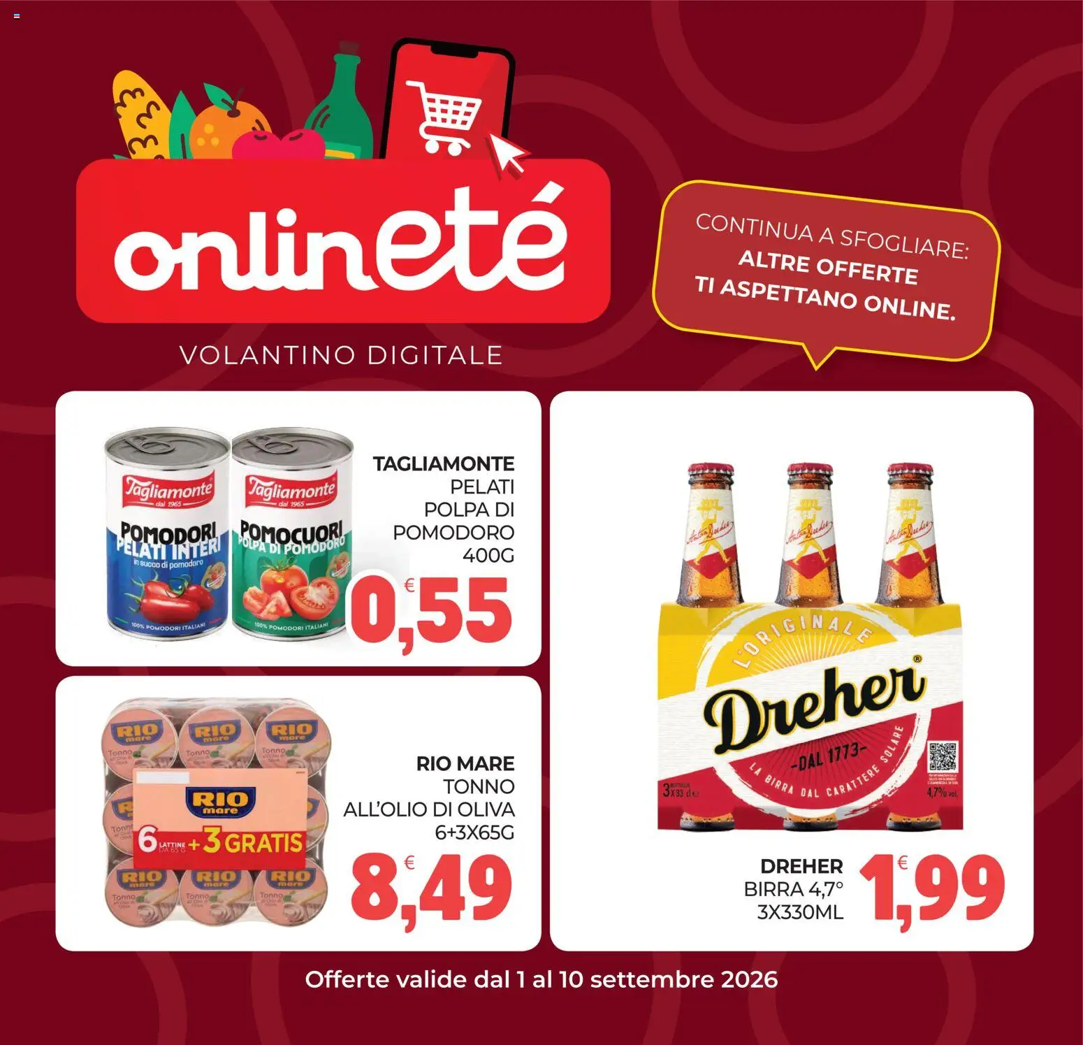 Volantino Eté del 01/09/2026 | Pagina: 25 | Prodotti: Succo, Birra, Pomodoro, Pomodori