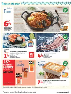 Auchan - Prévisualisation de CANNELLONI AUX CREVETTES SAUCE HOMARDINE, La barquette de 750 g valide à partir de 07/07/2026 | Page: 6 | Produits: Pêche, Crevettes