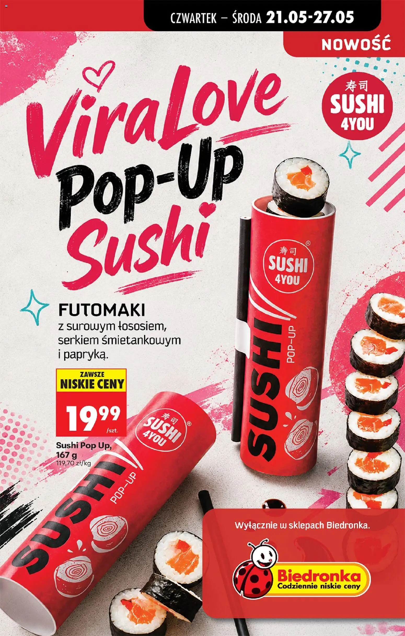 Biedronka gazetka od czwartku od 21.05.2026 | Strona: 35 | Produkty: Sushi