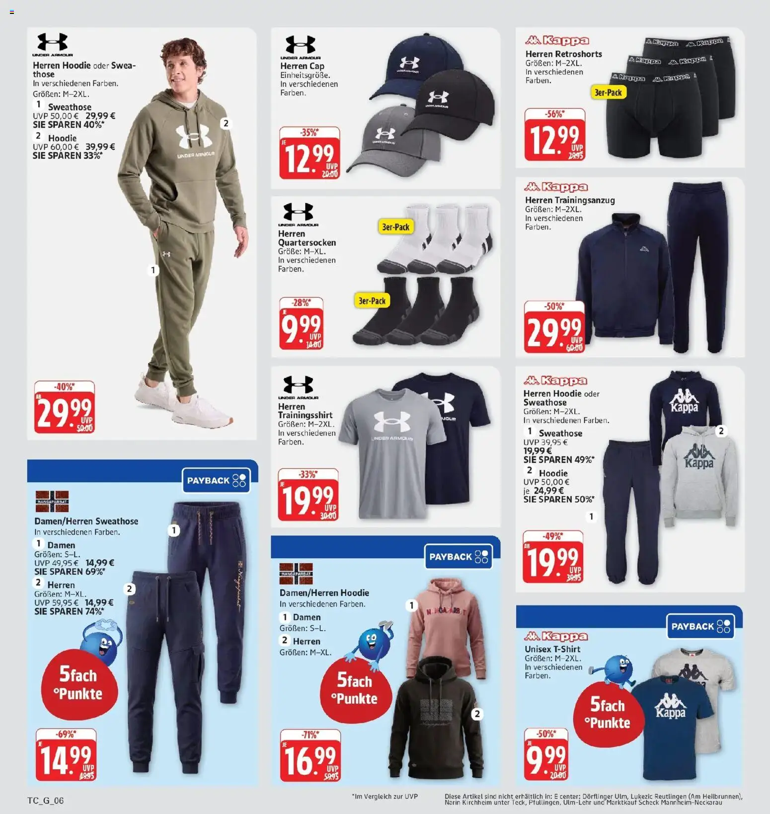 Edeka Prospekt Eislingen (ab 14.09.2026) » Angebote Online | Seite: 38 | Produkte: Sweathose, Hoodie, Kappe