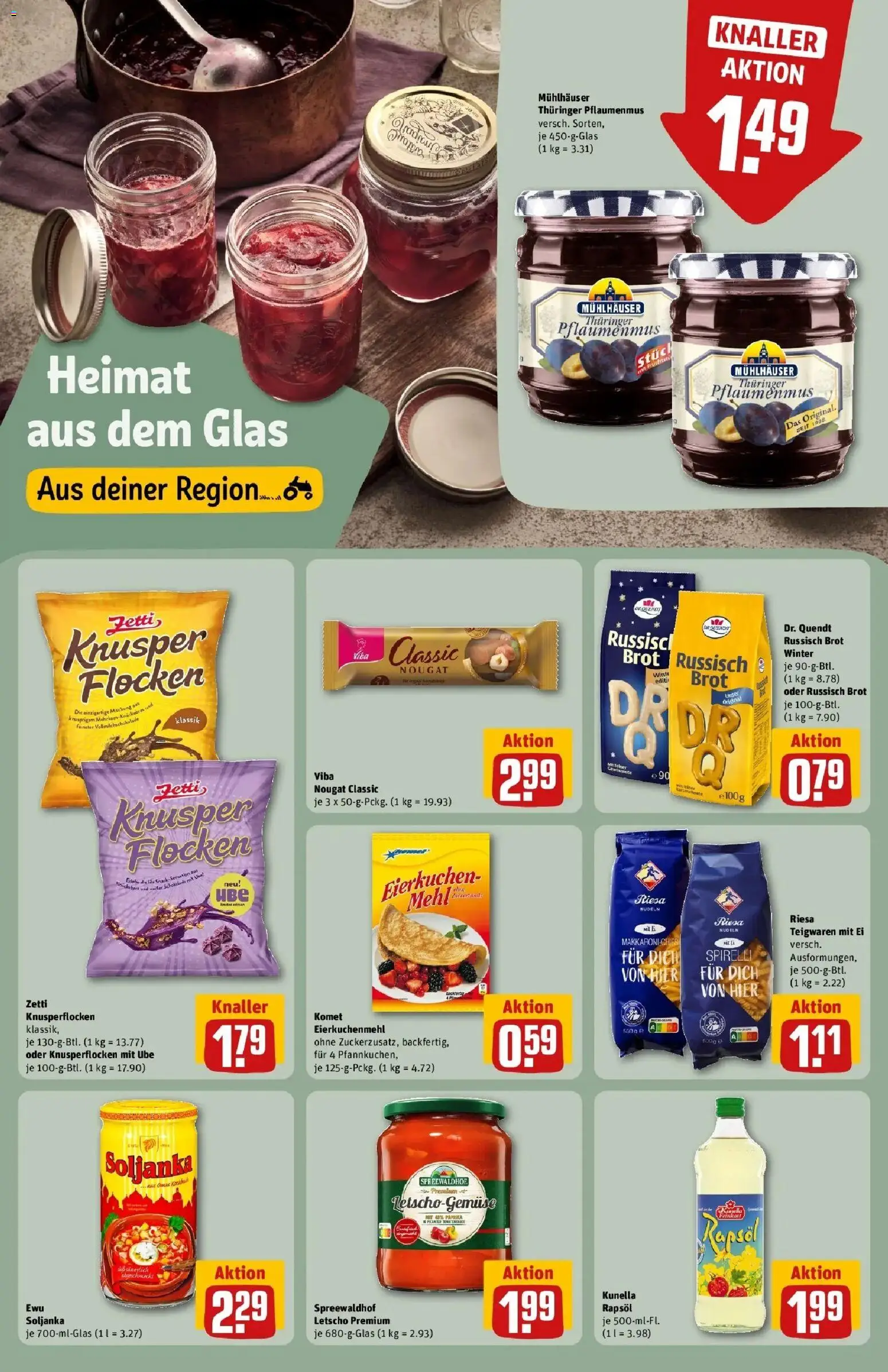 REWE Prospekt ab 12.10.2026 zum Blättern » Angebote | Seite: 22 | Produkte: Met, Rapsöl, Brot, Flocken