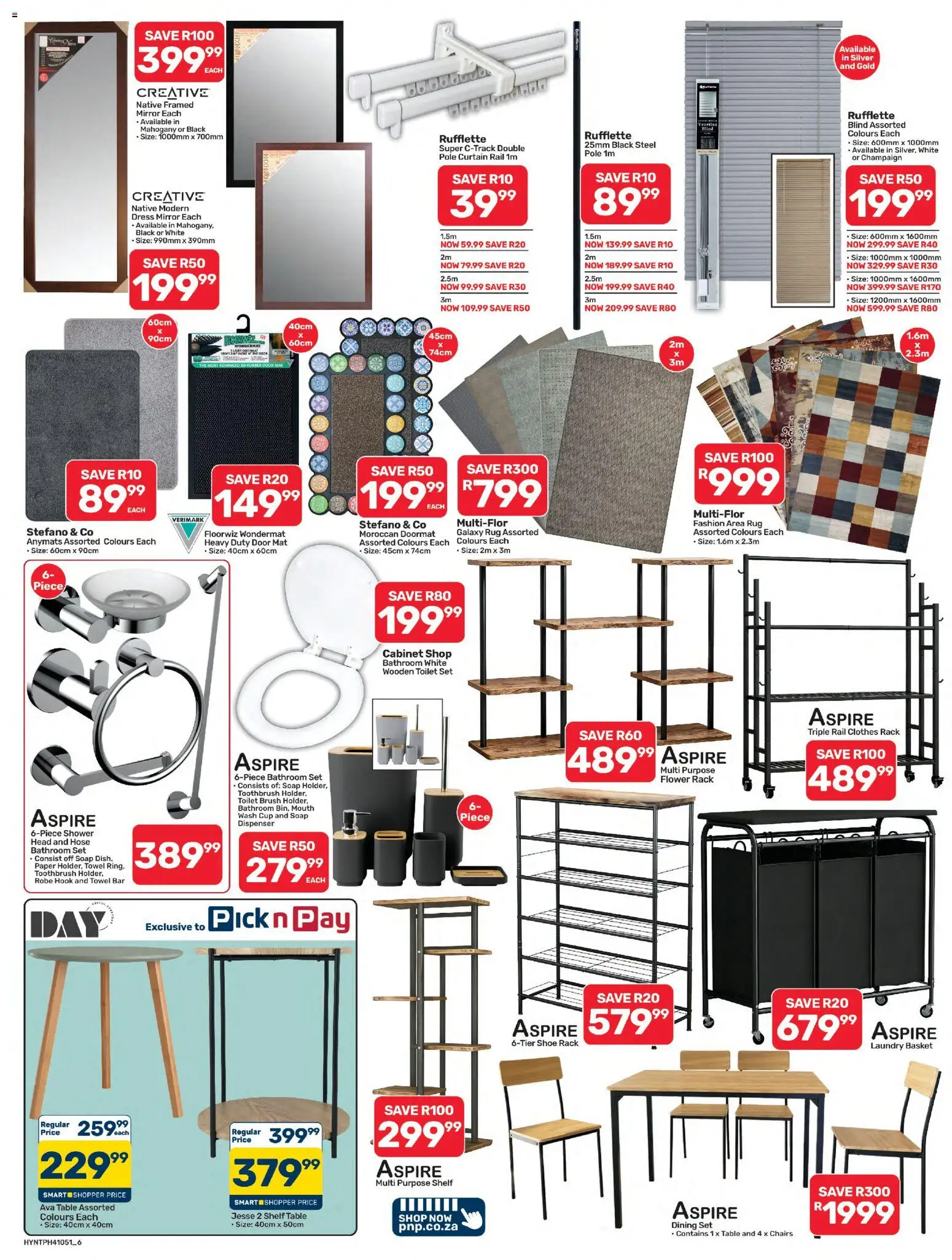 New Pick n Pay catalogue – valid from 20/07/2026 | Page: 6 | Products: Doormat, Paper, Mouth wash, Toothbrush