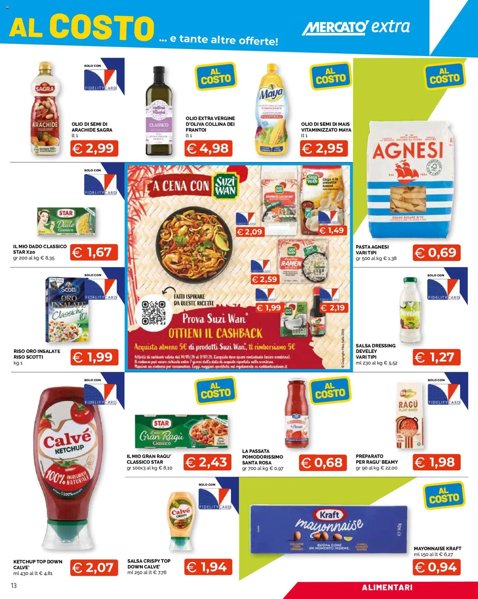 Volantino Mercatò del 18.06.2026 | Pagina: 13 | Prodotti: Olio, Top, Pasta, Mais
