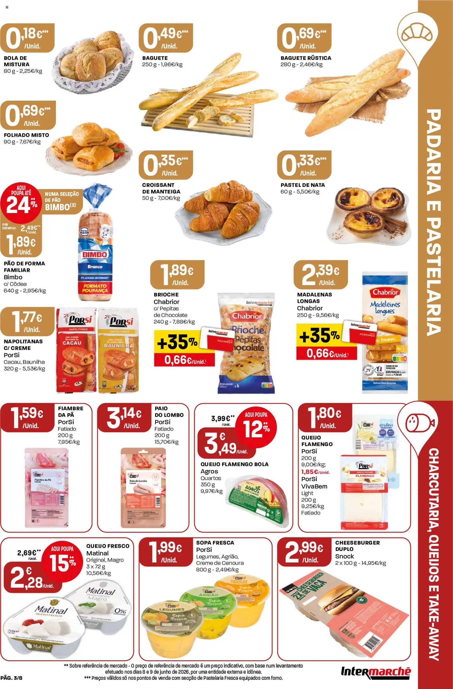 Intermarché Folheto Mini │ válido de 09/07/2026 | Página: 3 | Produtos: Sopa, Pão, Nata, Agrião