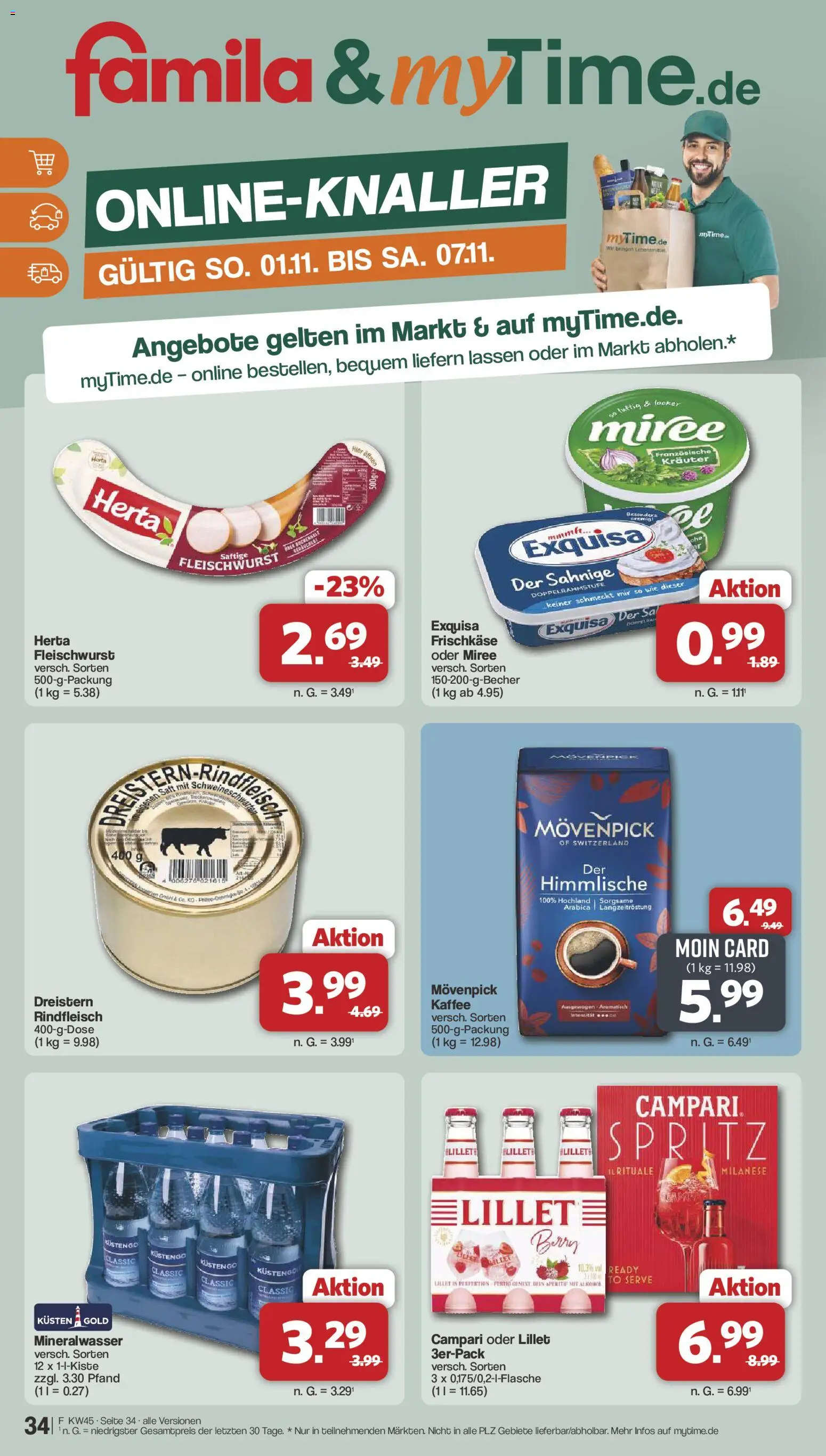 Famila Nordwest Kusten Days – gültig ab 02.11.2026 | Seite: 36 | Produkte: Mineralwasser, Exquisa, Alkohol, Frischkase