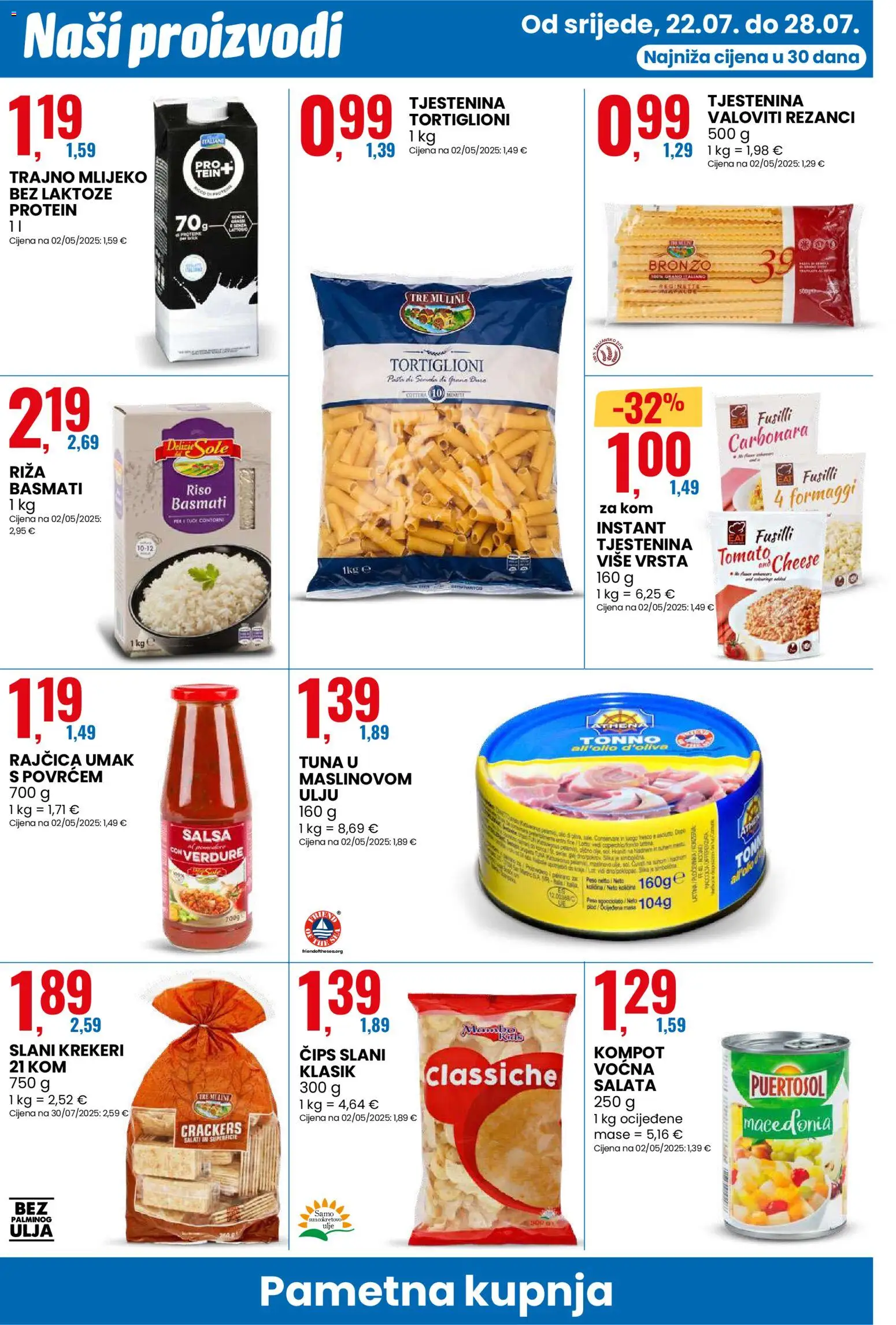 Eurospin katalog | vrijedi od 22.07.2026 | Stranica: 4 | Proizvodi: Protein, Salsa, Salata, Kompot