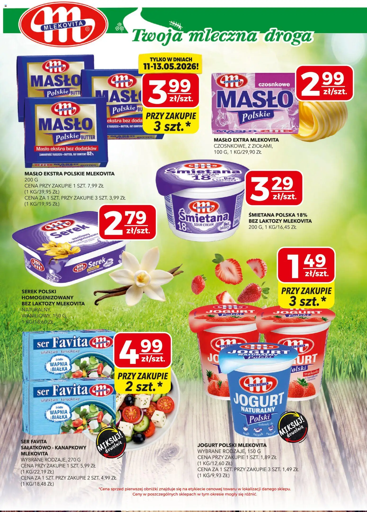 Top Market gazetka od 07.05.2026 | Strona: 3 | Produkty: Ser favita, Masło, Ser, Śmietana