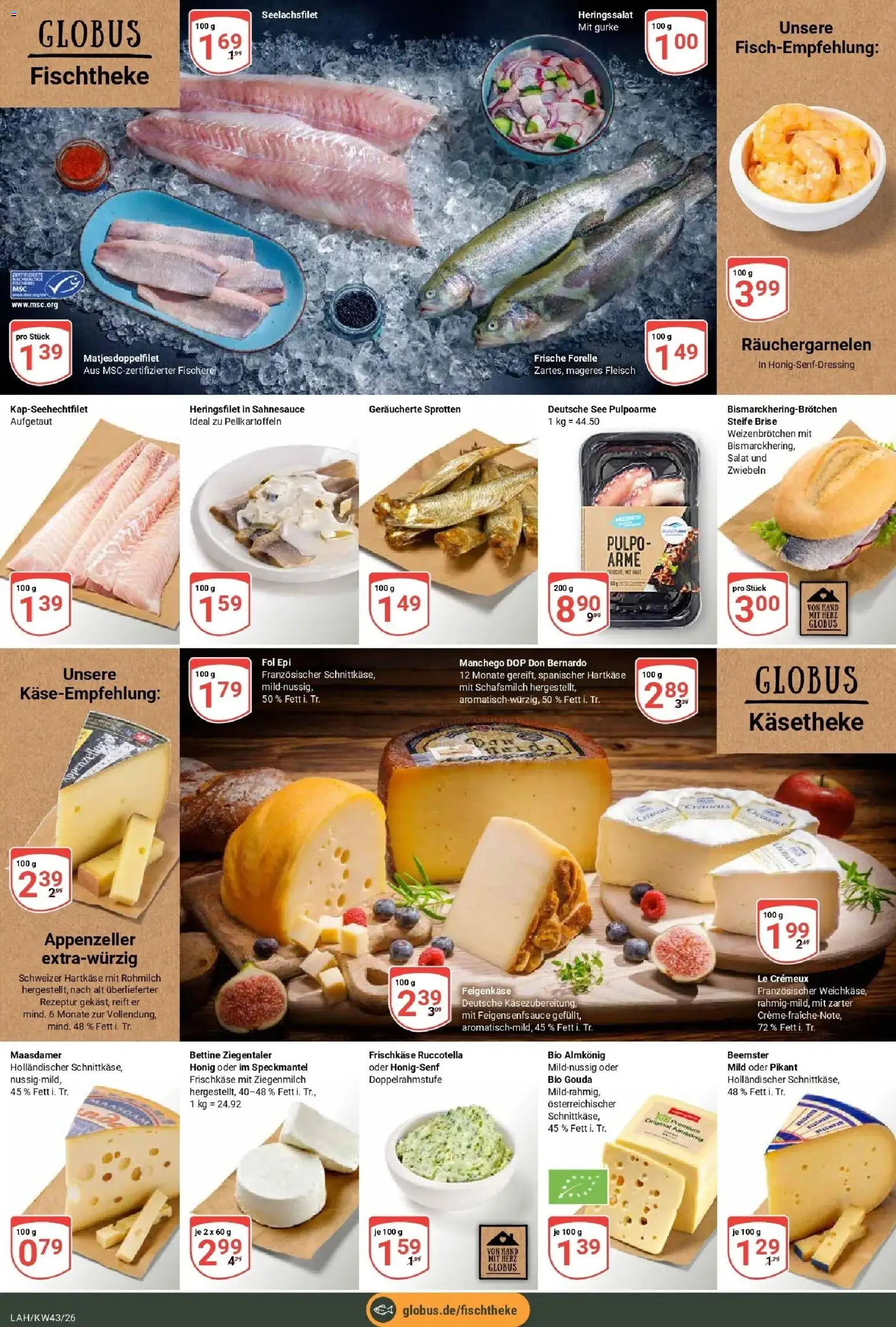 Globus Prospekt Lahnstein (ab 19.10.2026) » Angebote online | Seite: 8 | Produkte: Gouda, Creme, Zwiebeln, Frischkase