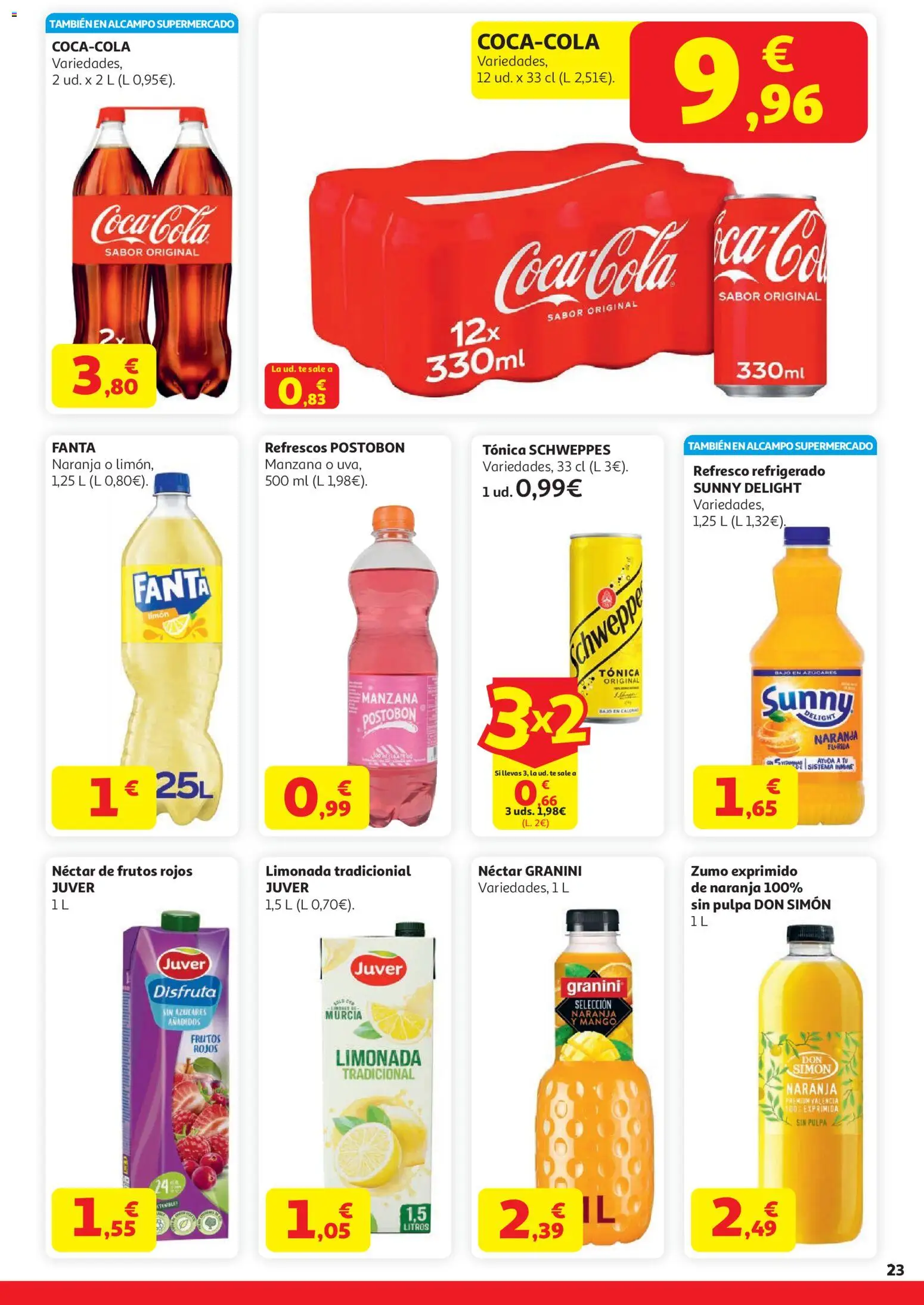 Alcampo  HG Unico Mad │ válido desde el 07.04.2026 | Página: 29 | Productos: Σφουγγαρίστρα, Manzana, Té, Limonada