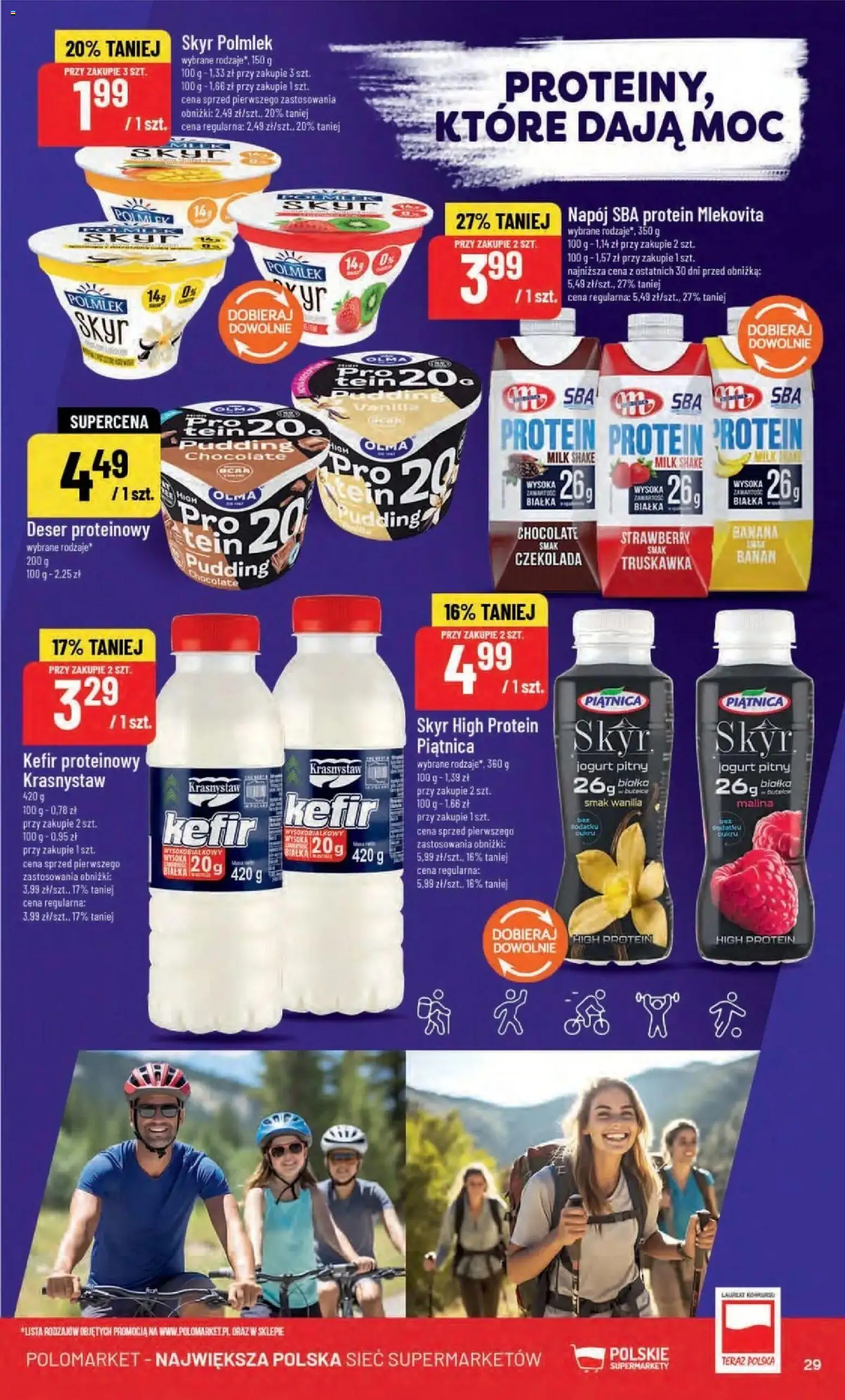 Nowa POLOmarket gazetka od jutra 02.09.2026 | Strona: 29 | Produkty: Deser proteinowy, Protein pudding, Jogurt, Wanilia