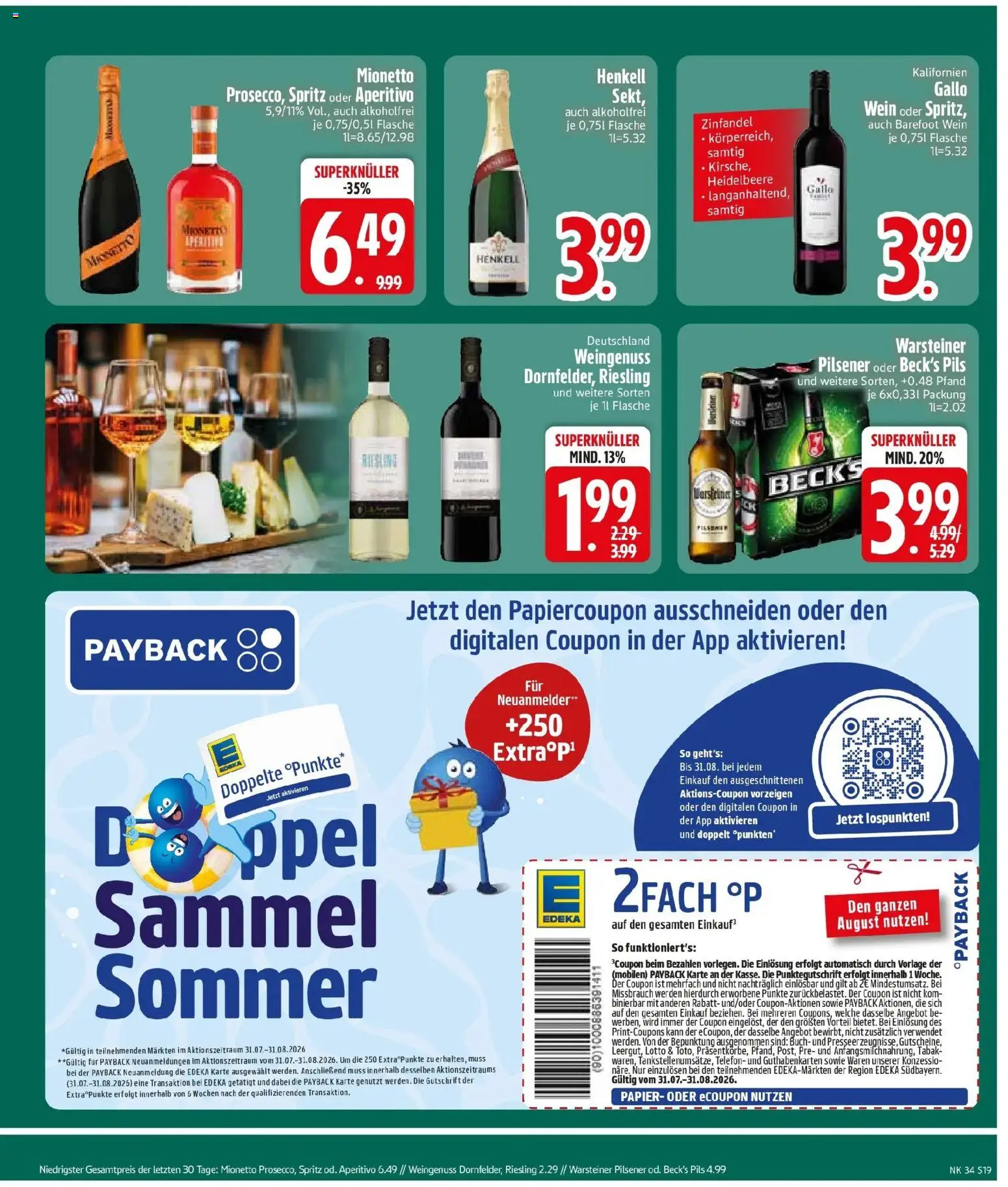 Edeka Prospekt Zolling (ab 17.08.2026) » Angebote Online | Seite: 21 | Produkte: Pils, Warsteiner, Wein, Telefon