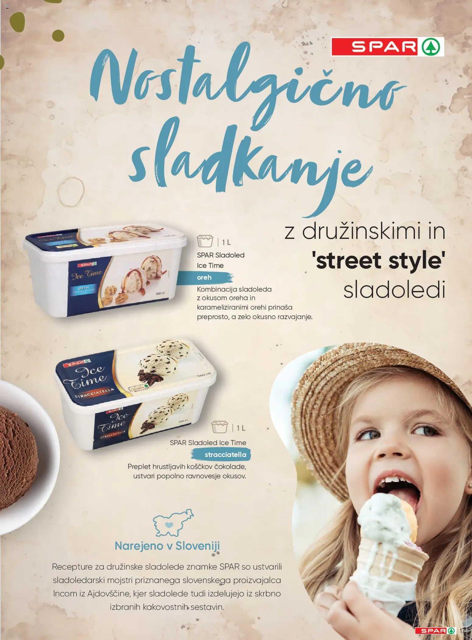 Novi Spar katalog ponudbe – veljaven od 20.04.2026 | Stran: 17 | Izdelki: Sladoled