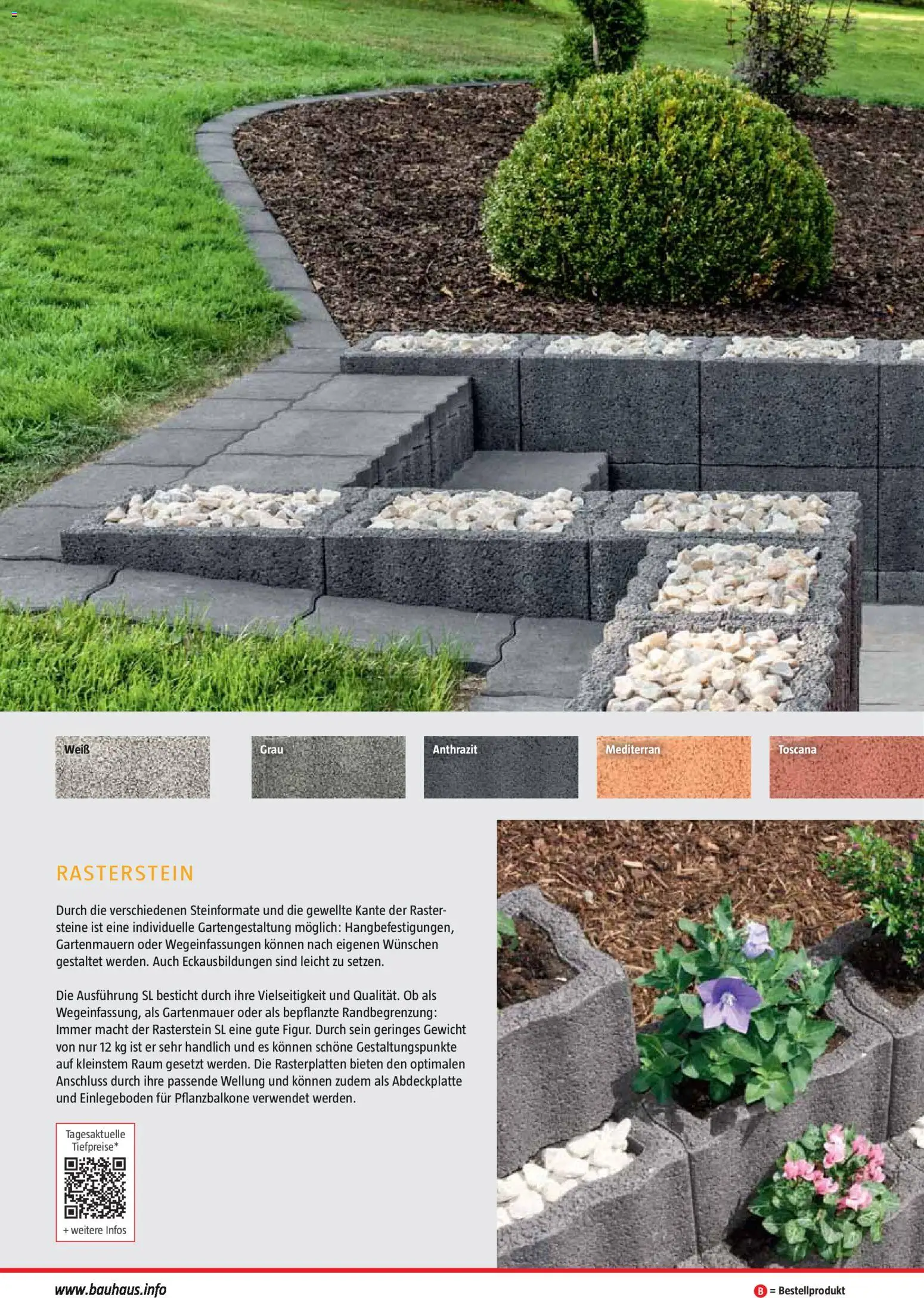 Bauhaus Gartenbaumaterialien gültig ab 01.04.2026 | Seite: 126 | Produkte: Gewicht