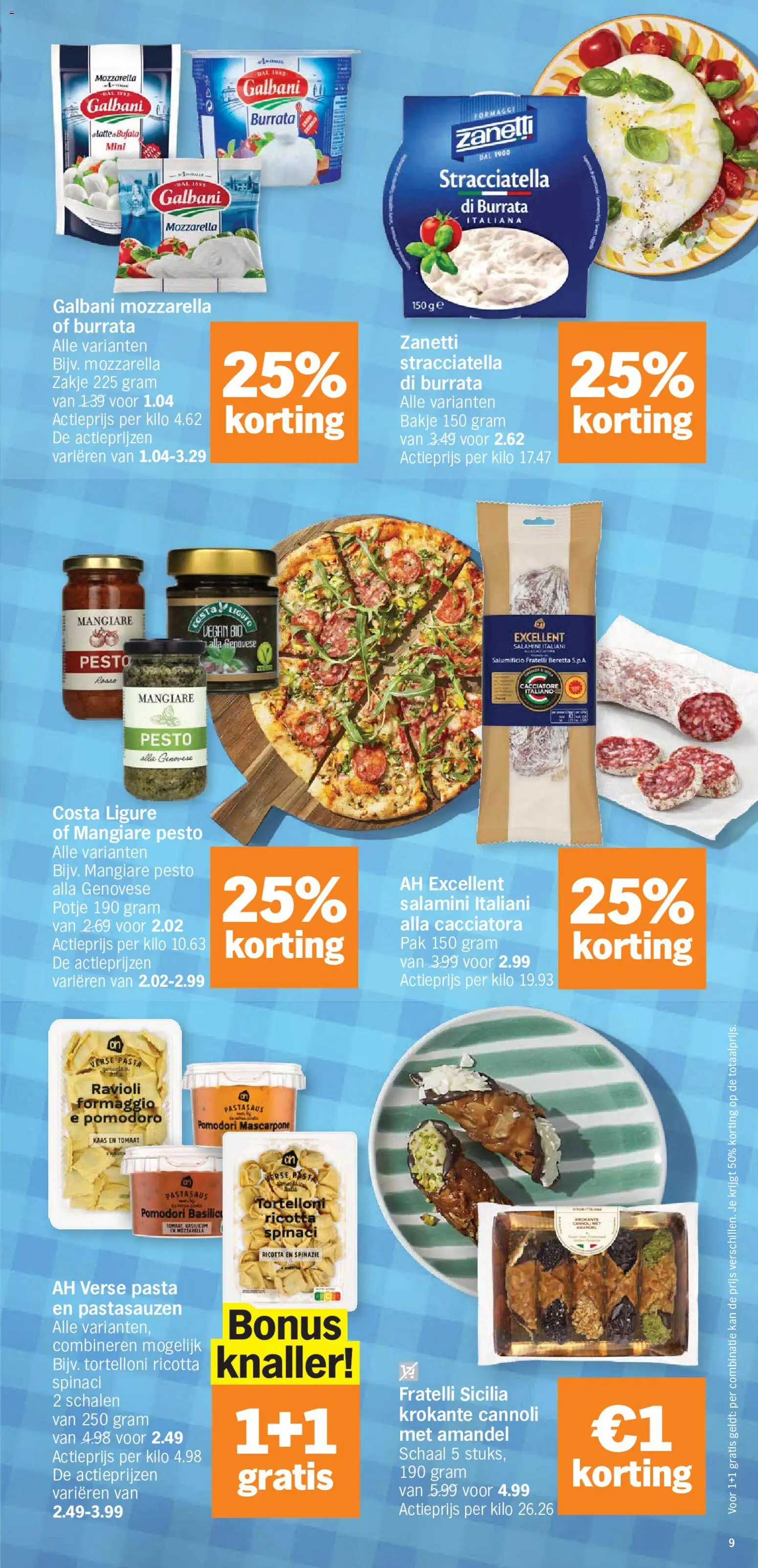 {H1} | Pagina: 9 | Producten: Mozzarella, Ricotta, Burrata, Kaas