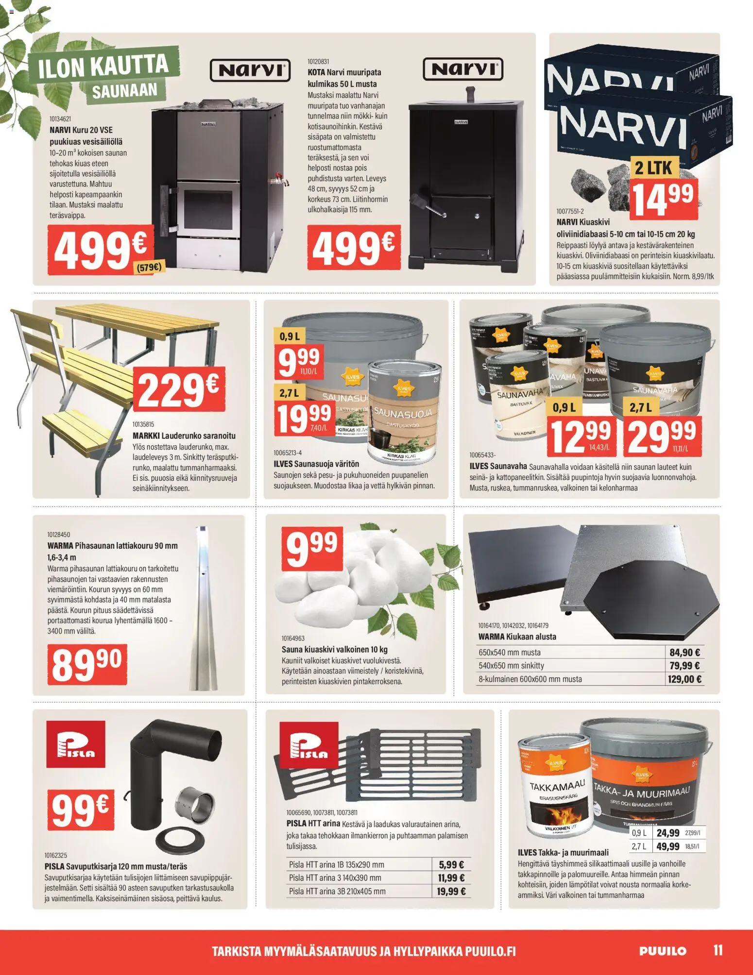 Puuilo tarjoukset – voimassa 25.05.2026 alkaen | Sivu: 11 | Tuotteet: Voi, Takka