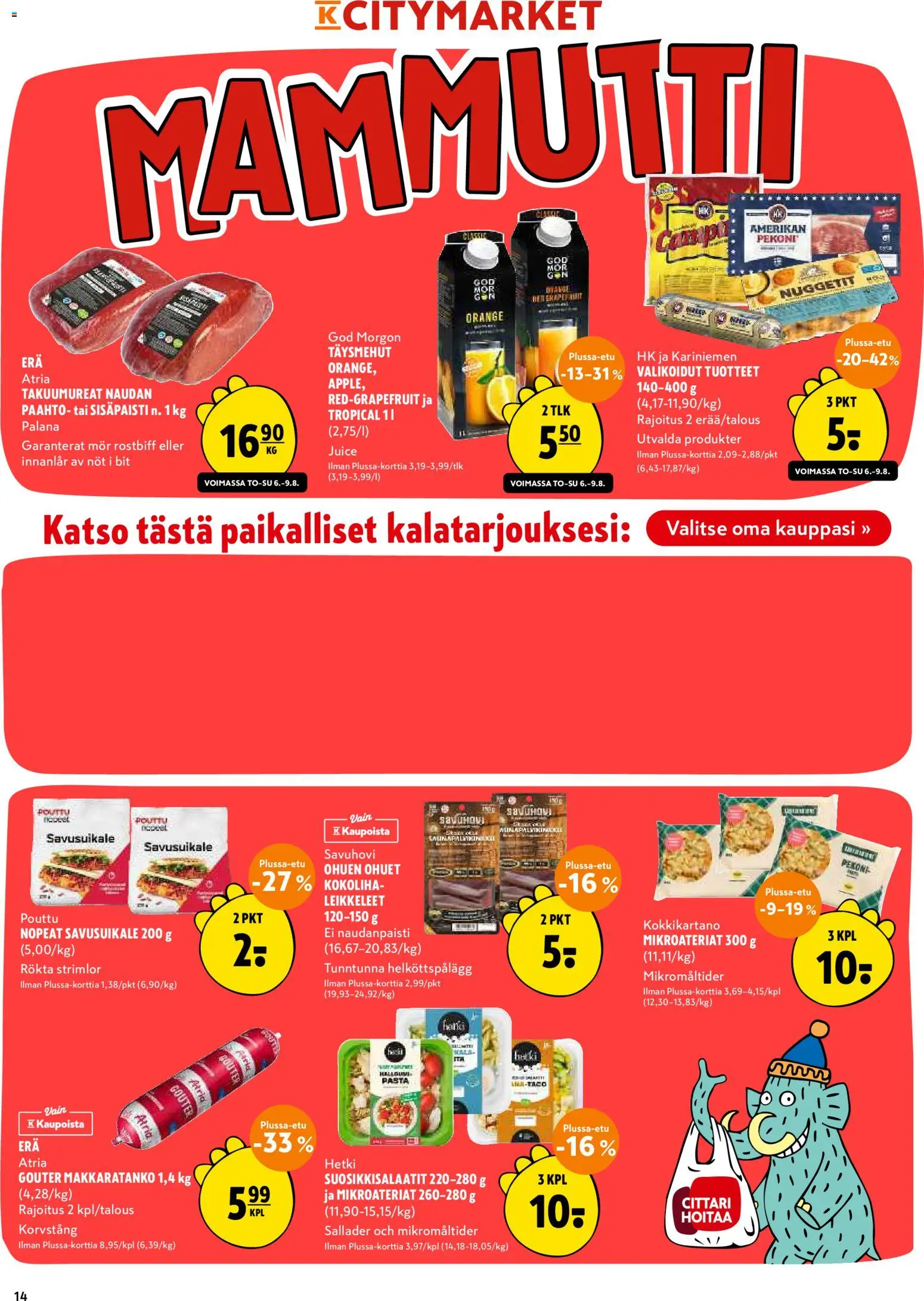 K-Citymarket tarjoukset – voimassa 06/08/2026 alkaen | Sivu: 14
