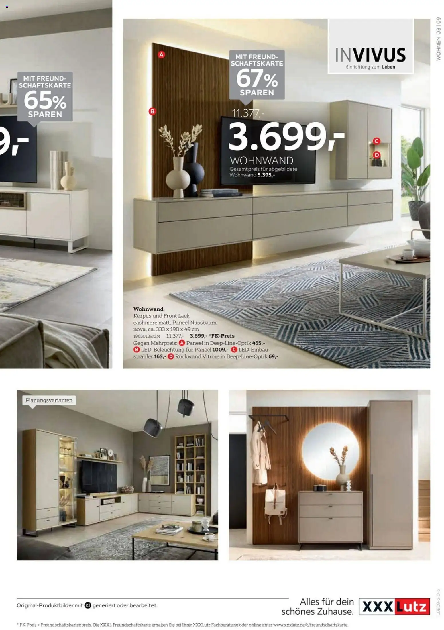 XXXLutz Last-Minute-Preis – gültig ab 19.09.2026 | Seite: 9 | Produkte: Wohnwand, Vitrine