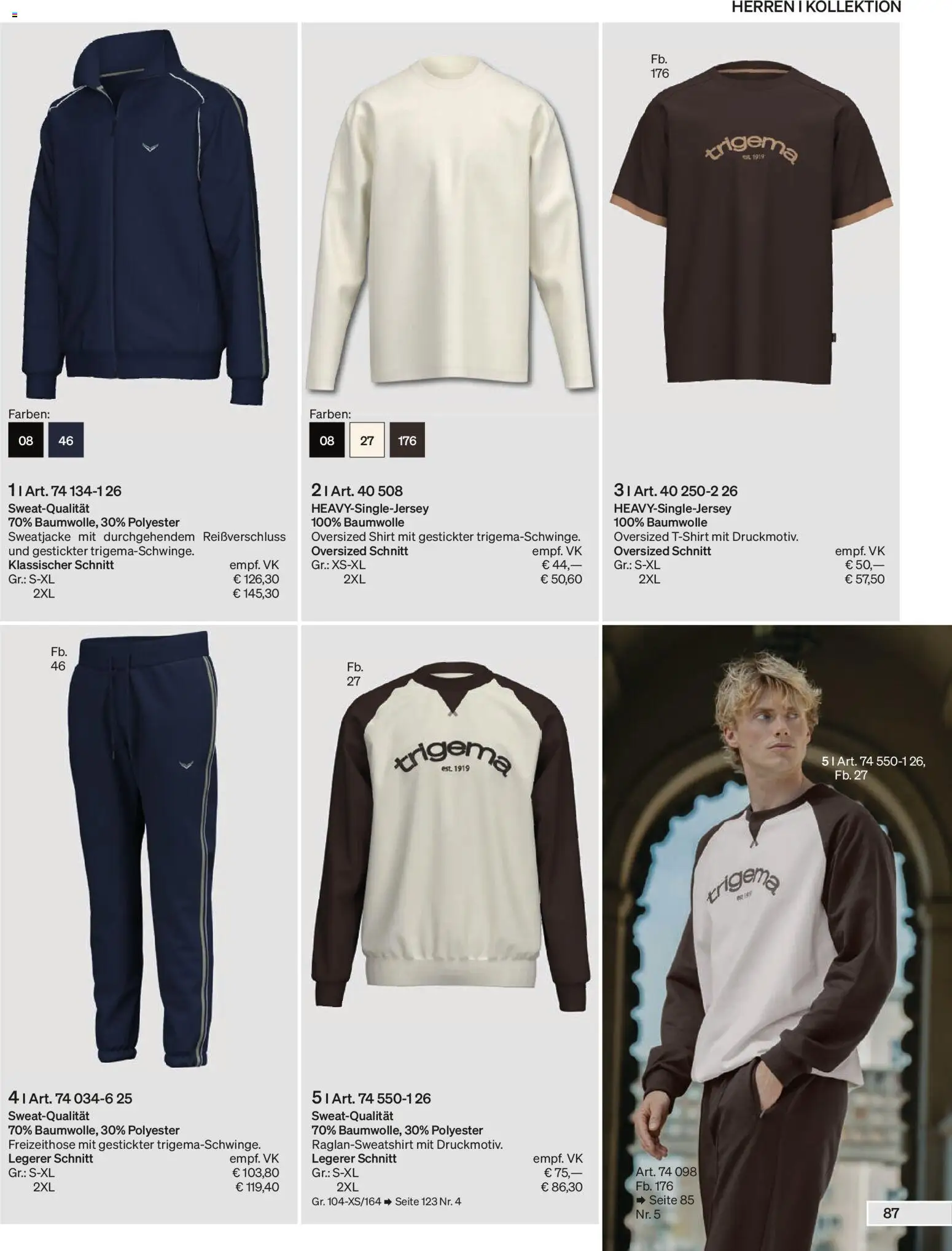 Trigema Prospekt – gültig ab 01.09.2026 | Seite: 88 | Produkte: Shirt, Sweatjacke