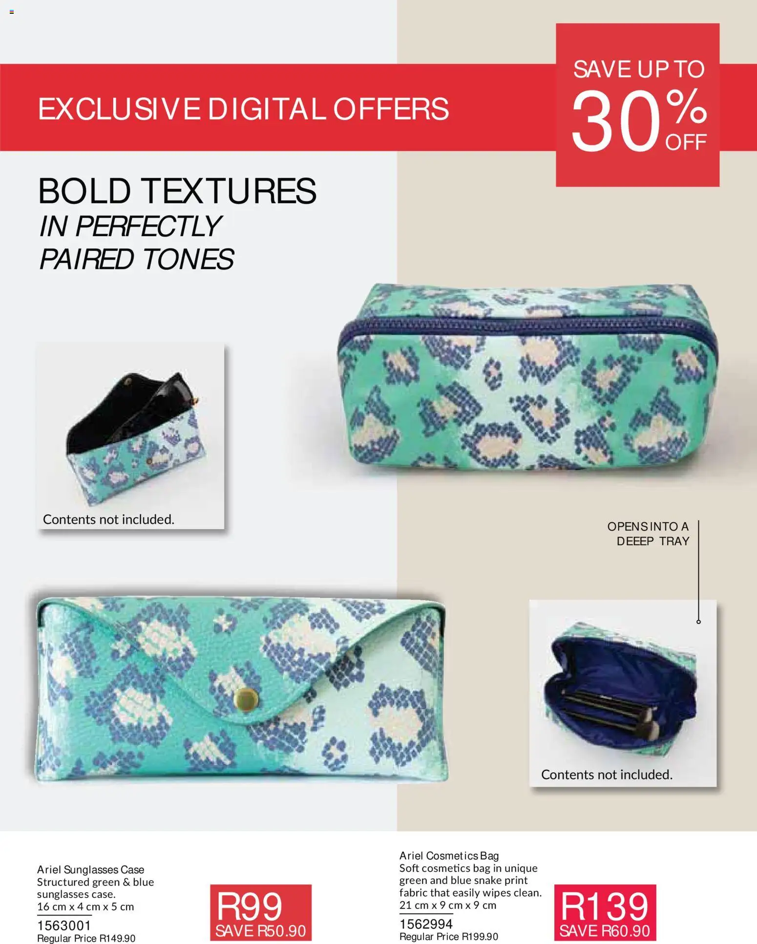 New Avon catalogue – valid from 01/07/2026 | Page: 180 | Products: Tray, Case, Bag, Sunglasses