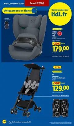 LIDL - Prévisualisation de LIDL catalogue valide à partir de 27/08/2026 | Page: 32 | Produits: Jouets, Siège auto