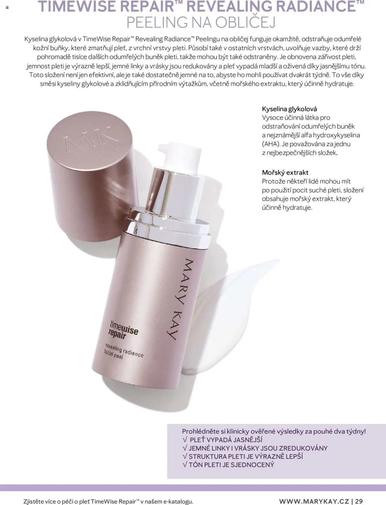 Mary Kay katalog - Průvodce péčí o pleť od 22.02.2025 | Strana: 29 | Produkty: Peeling