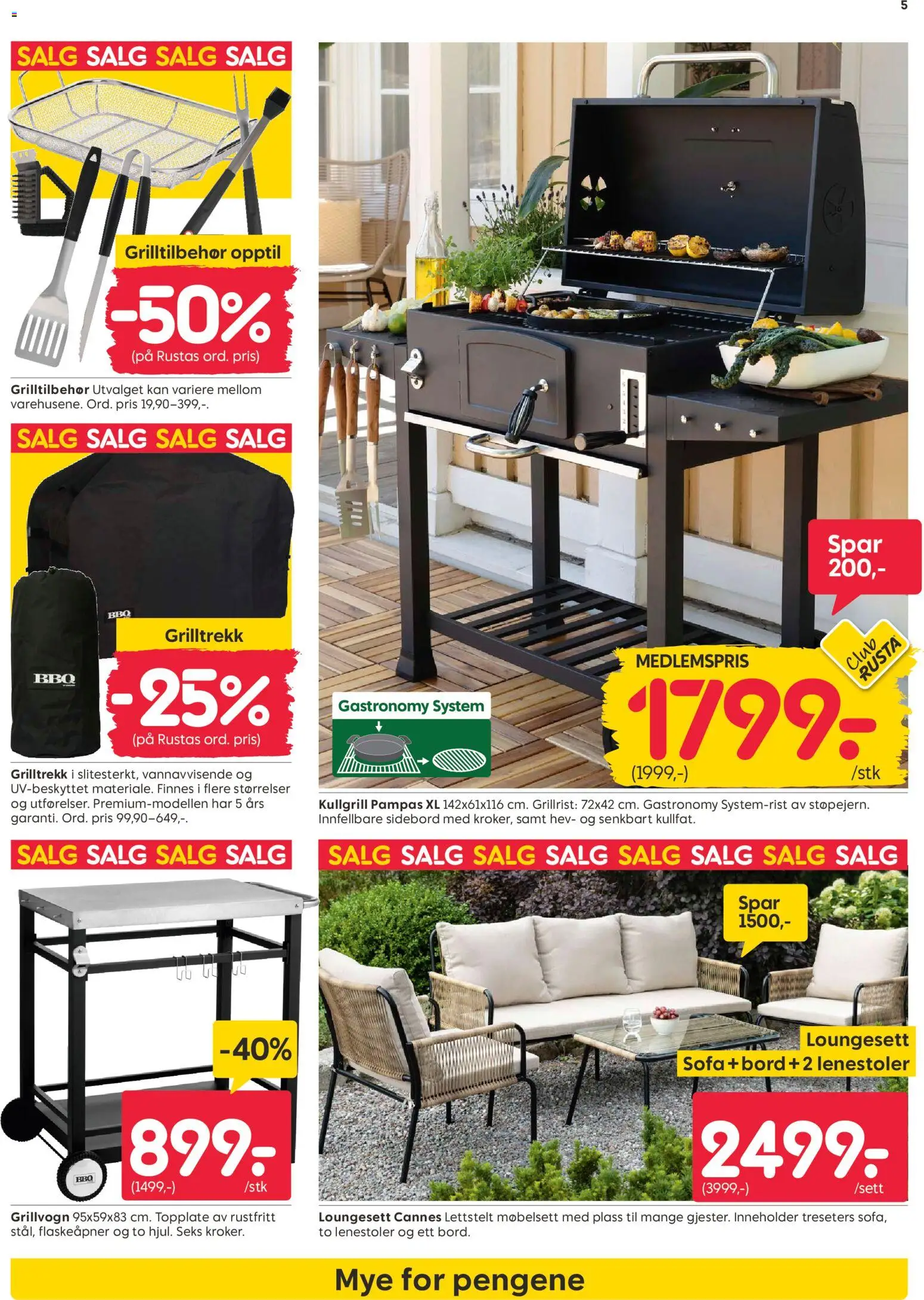 {H1} | Side: 5 | Produkter: Grill, Sofa, Sidebord, Bord