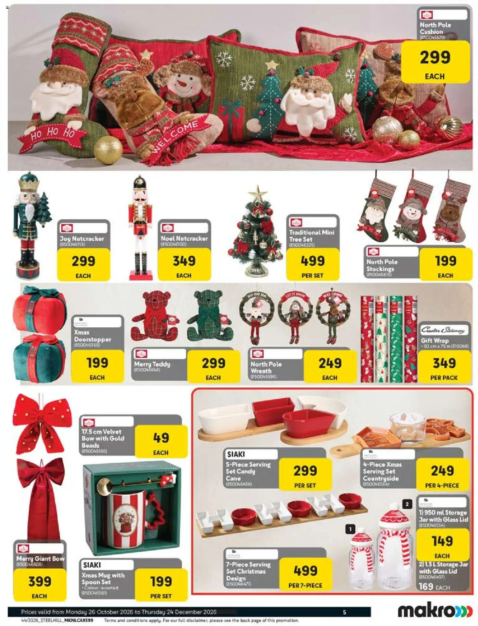 New Makro catalogue – valid from 26/10/2026 | Page: 5 | Products: Cushion, Teddy, Mug