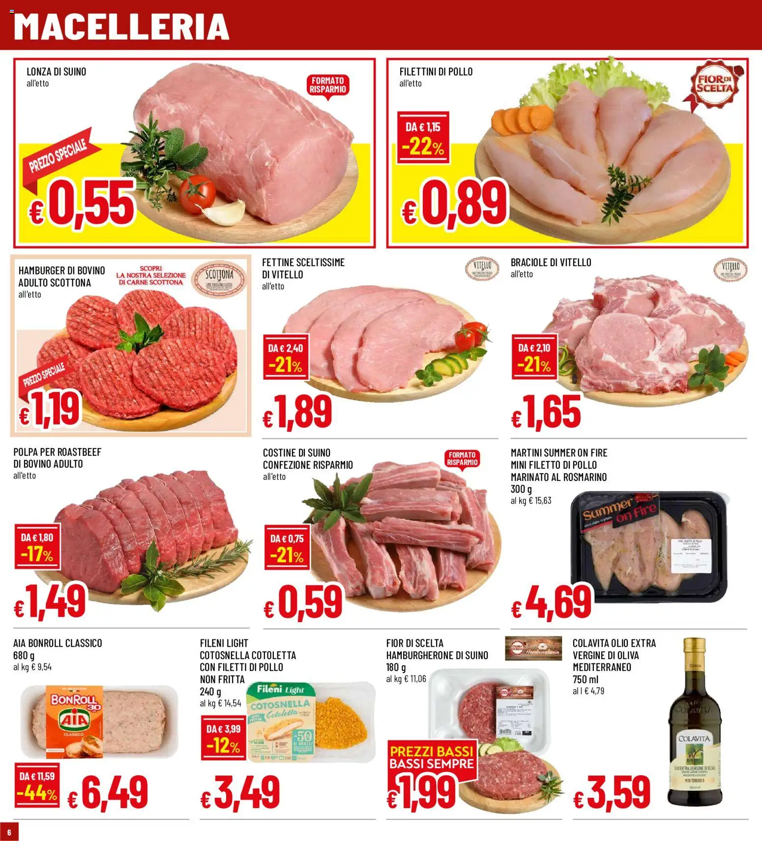 Volantino Galassia del 17/09/2026 | Pagina: 6 | Prodotti: Rosmarino, Pollo, Suino, Vitello