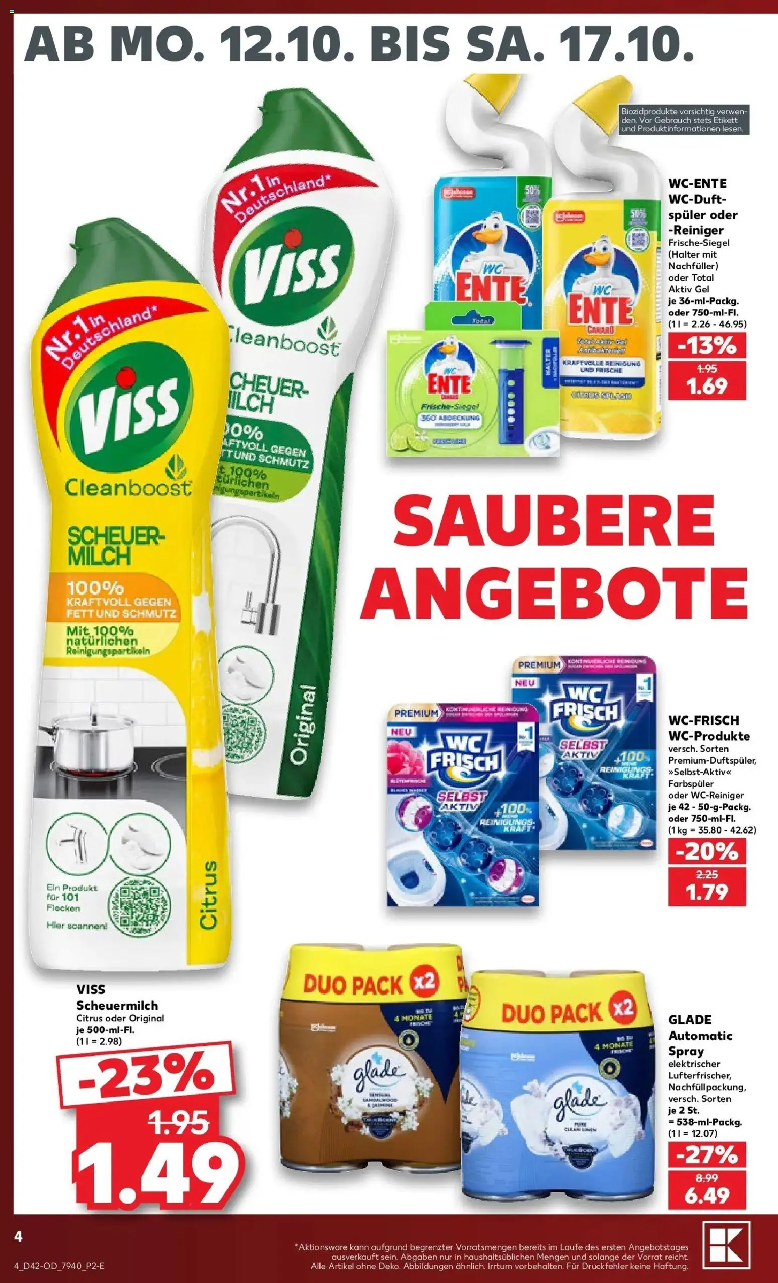 Prospekt Kaufland ab 12.10.2026 » Angebote Online zum Blättern | Seite: 76 | Produkte: Milch, Ente