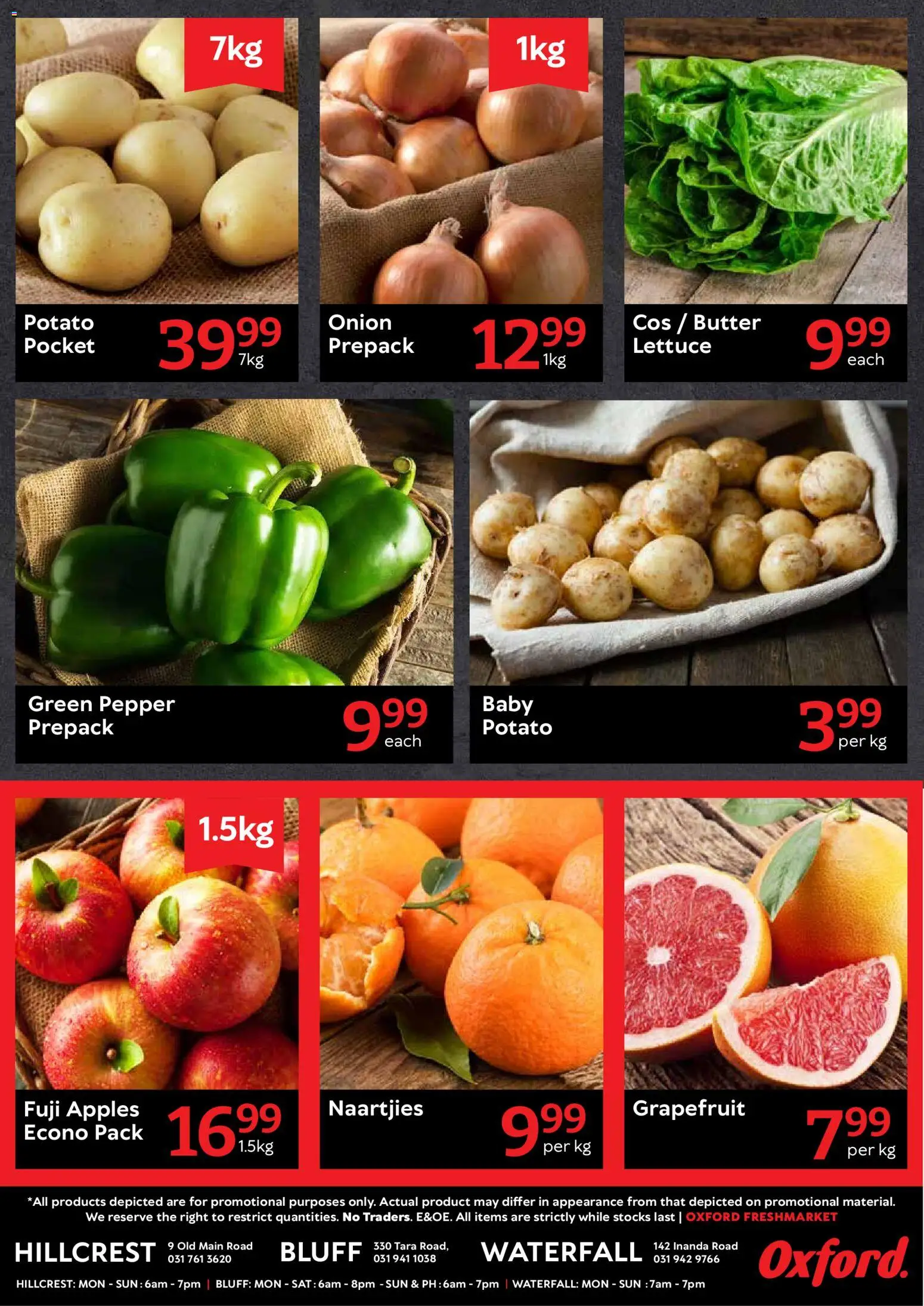 New Oxford Freshmarket catalogue – valid from 02.05.2026 | Page: 2 | Products: Butter, Apples, Grapefruit, Lettuce