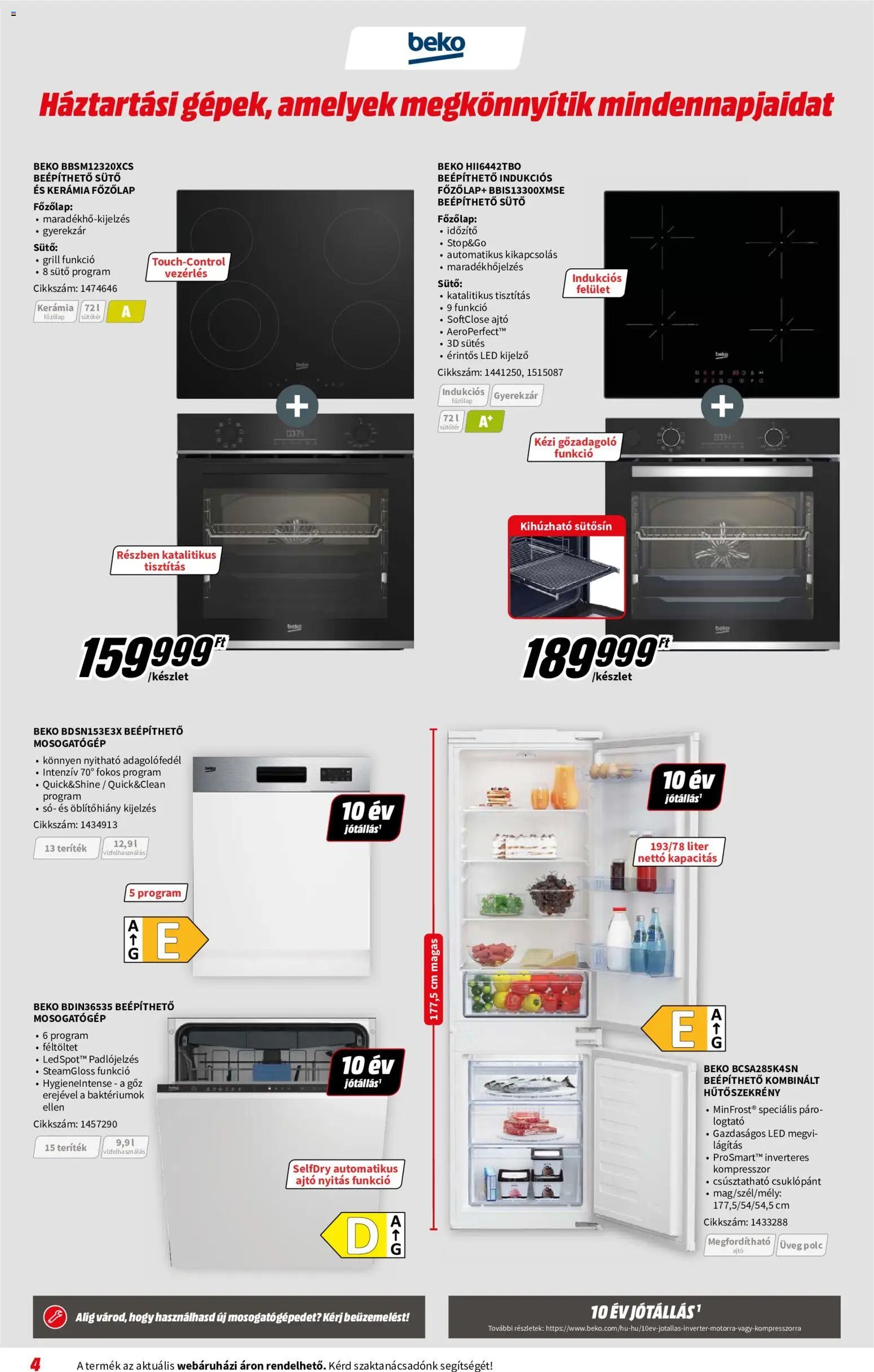 Media Markt akciós ujság - amely érvényes a következő dátumtól: 2026.07.08. | Oldal: 4 | Termékek: Kompresszor, Főzőlap, Mosogatógép, Só