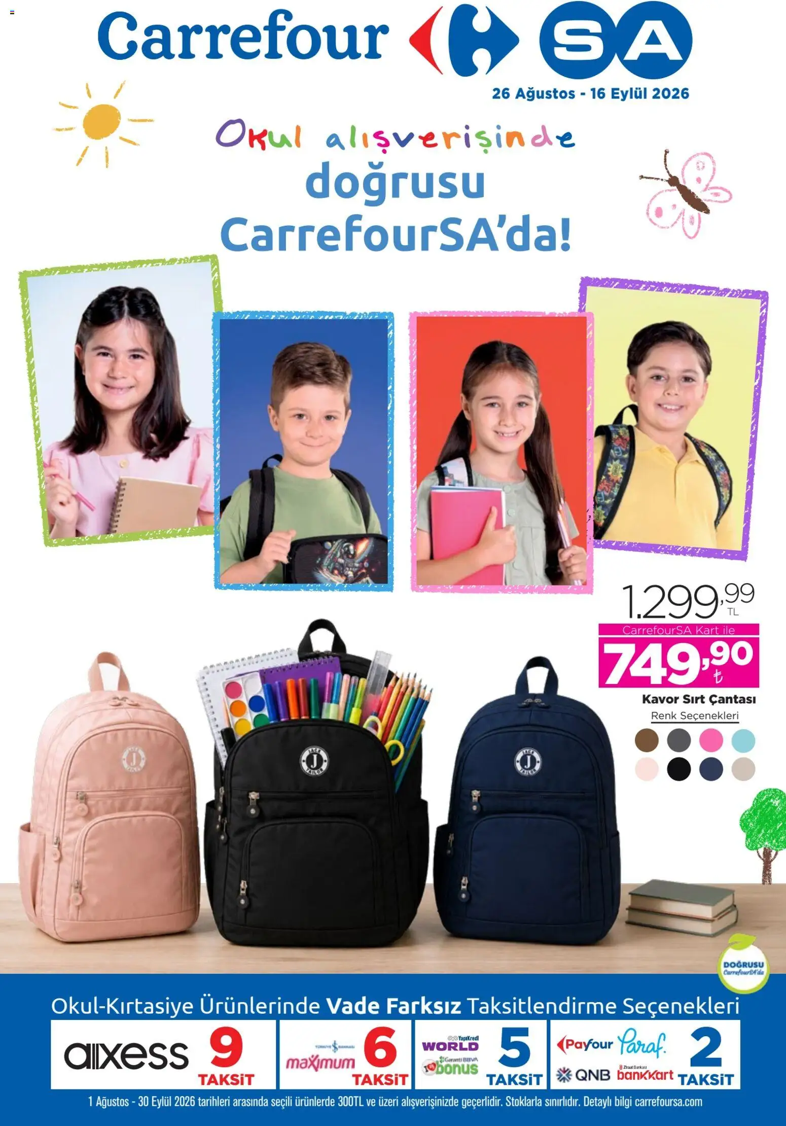 CarrefourSA - Okula dönüş - 26 Ağustos 2026 tarihinden itibaren geçerlidir | Sayfa: 1 | Ürünler: Sırt çantası