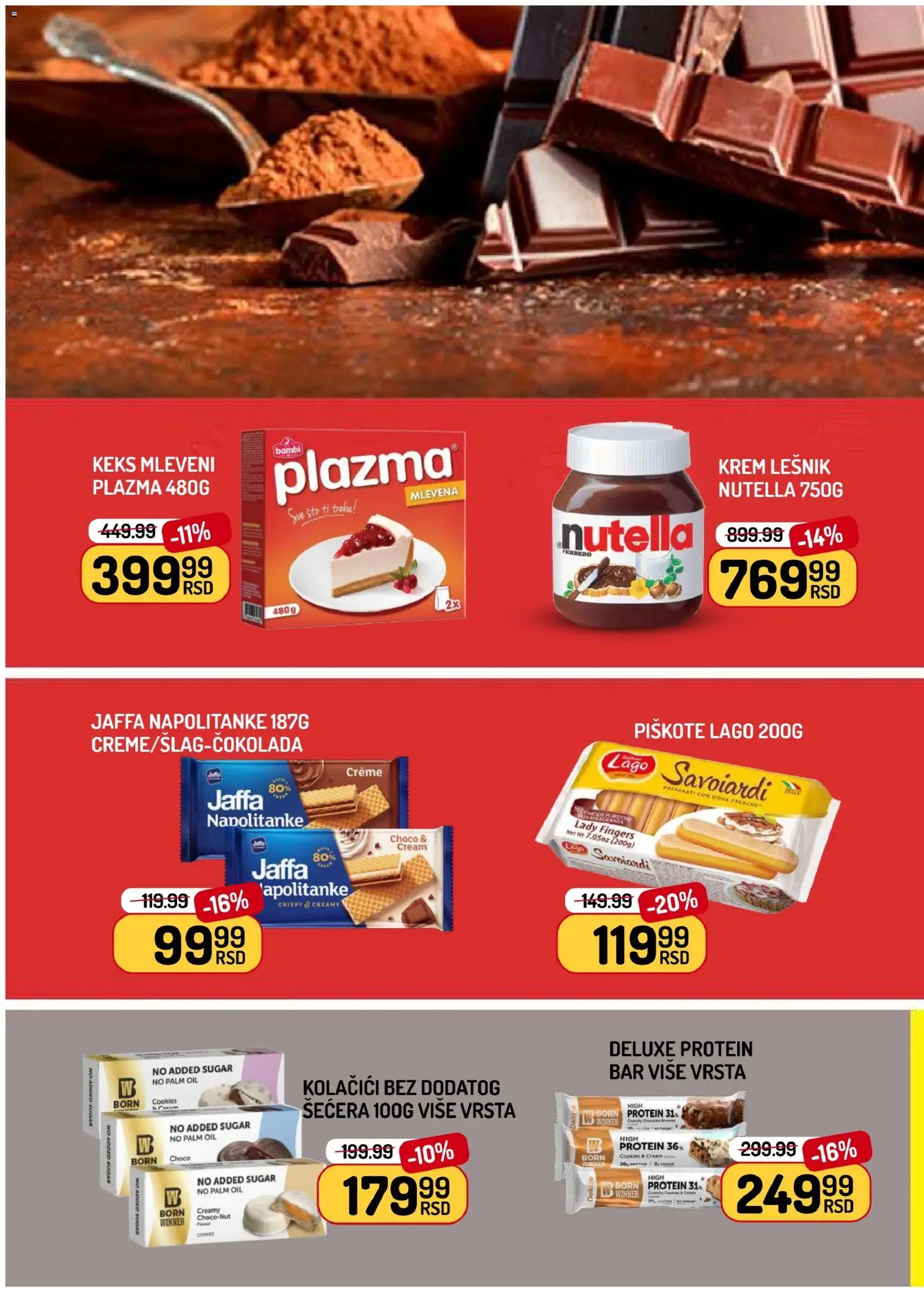 Aman katalog - važi od 03.07.2026 | Strana: 10 | Proizvode: Keks, Piškote, Napolitanke, Nutella