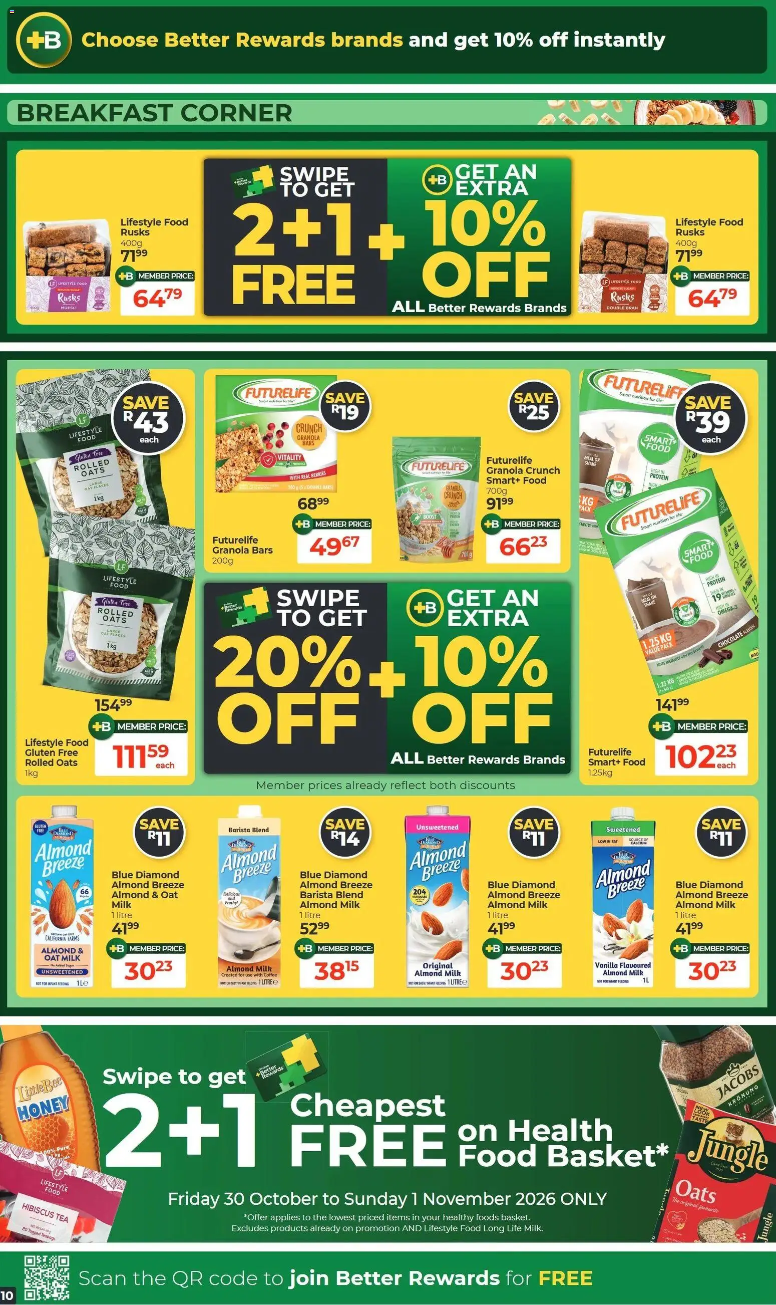New Dis-Chem catalogue – valid from 20/10/2026 | Page: 10 | Products: Vanilla, Protein, Oats, Chocolate