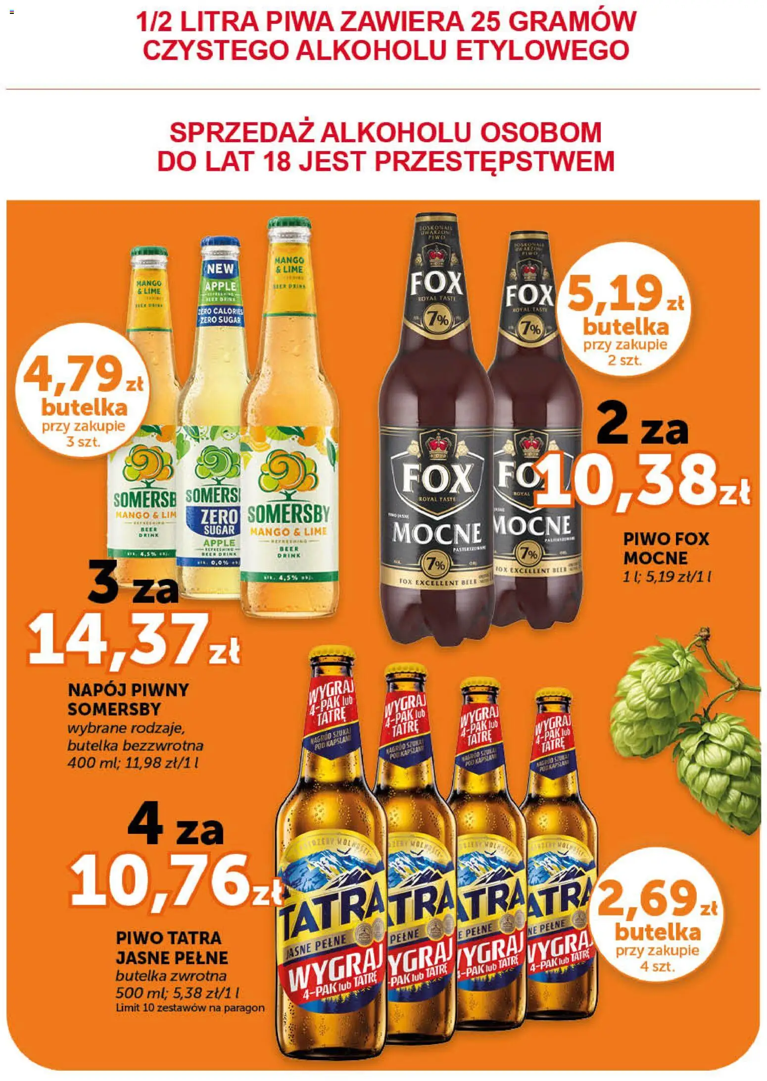 Groszek gazetka od 07.05.2026 | Strona: 18 | Produkty: Mango, Piwo, Somersby