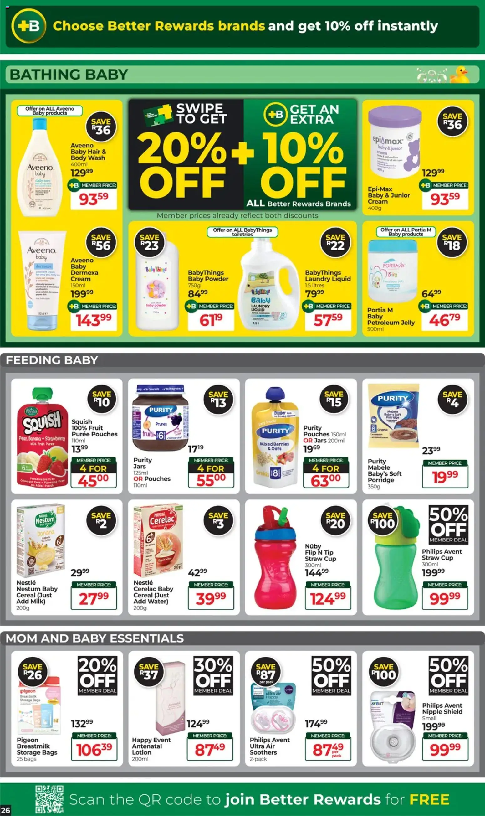 New Dis-Chem catalogue – valid from 11/08/2026 | Page: 21 | Products: Pouches, Milk, Oats, Petroleum jelly